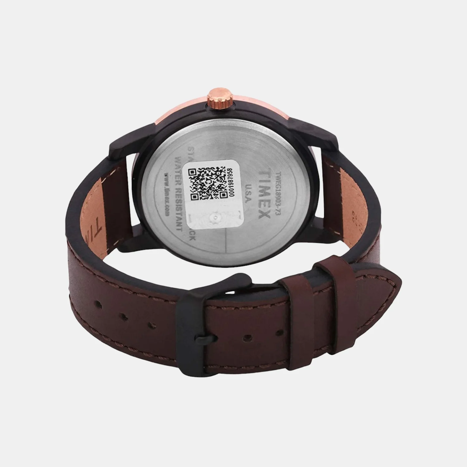 Fashion Men Quartz Brown Dial Multi-Function Leather Watch TWEG18903 - Image 3
