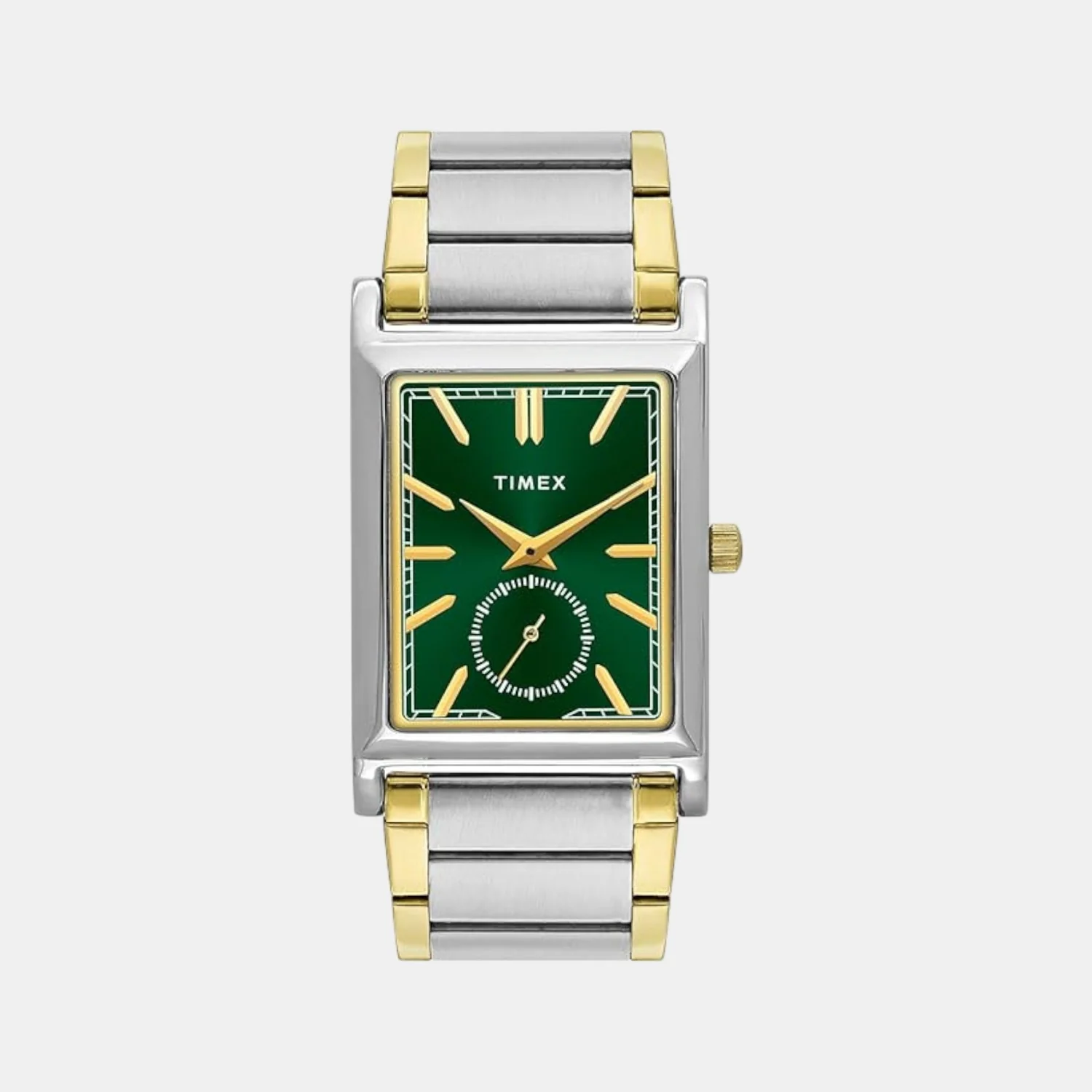 Fashion Men Quartz Green Dial Analog Stainless Steel Watch TW000L524 - Image 2