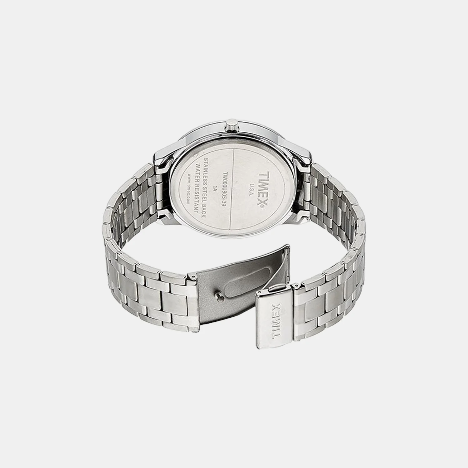Fashion Men Quartz Grey Dial Analog Stainless Steel Watch TW000U905 - Image 2