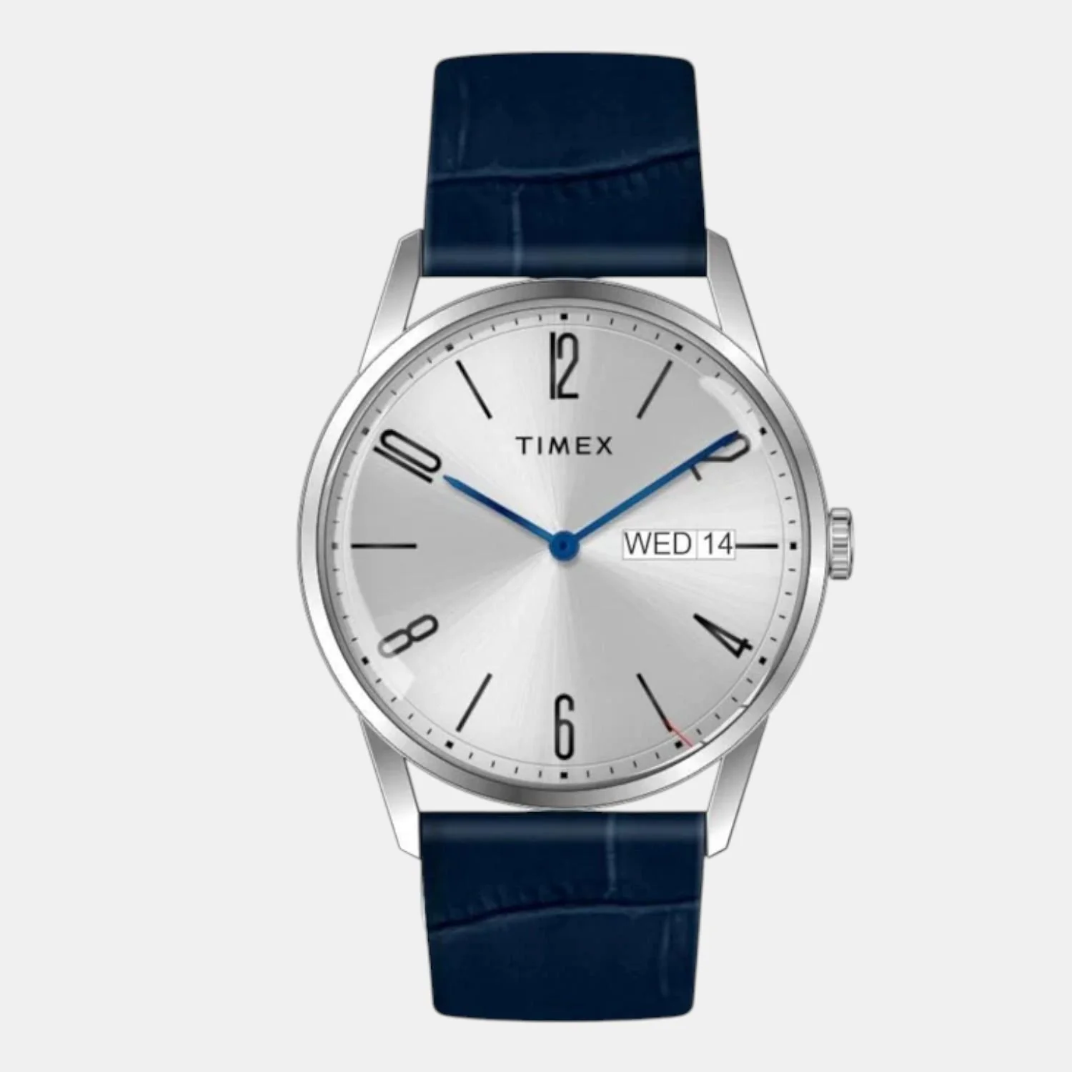 Fashion Men Quartz Silver Dial Analog Leather Watch TWEG25506 - Image 2