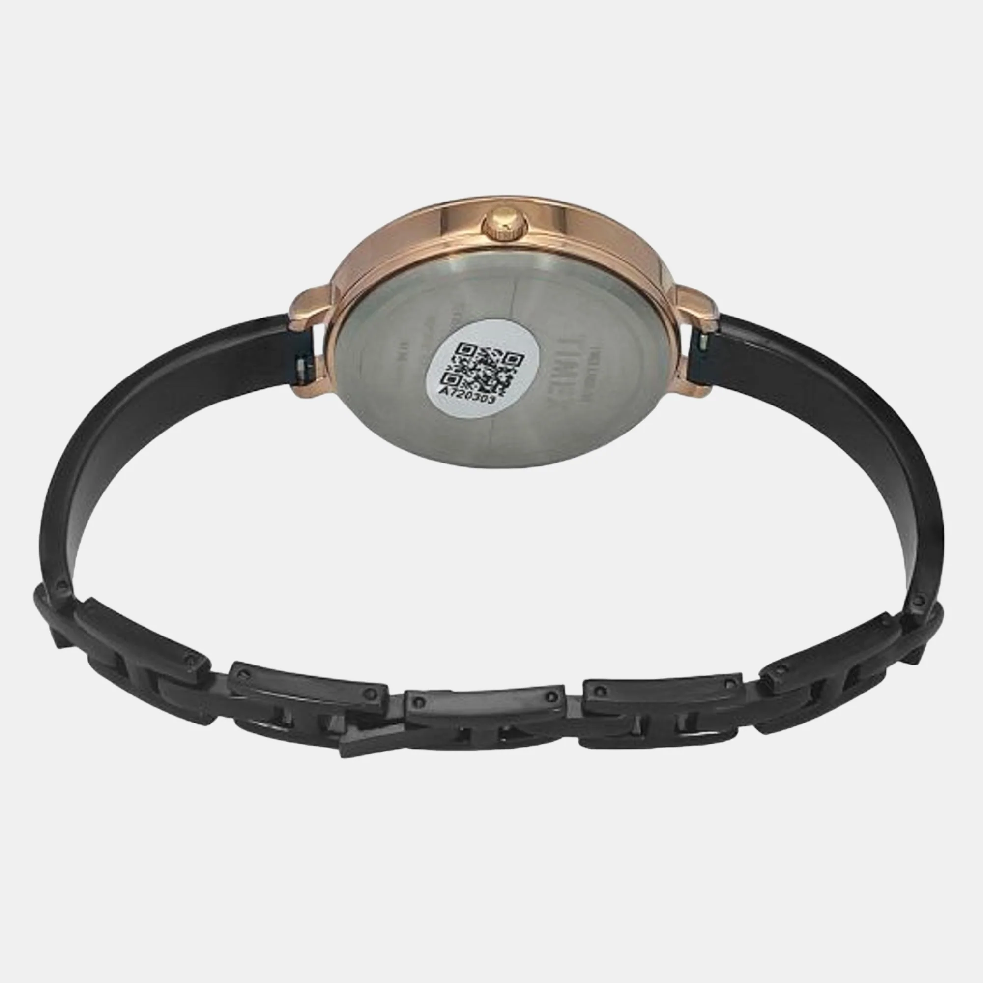Fashion Women Quartz Black Dial Analog Stainless Steel Watch TWEL12823 - Image 3