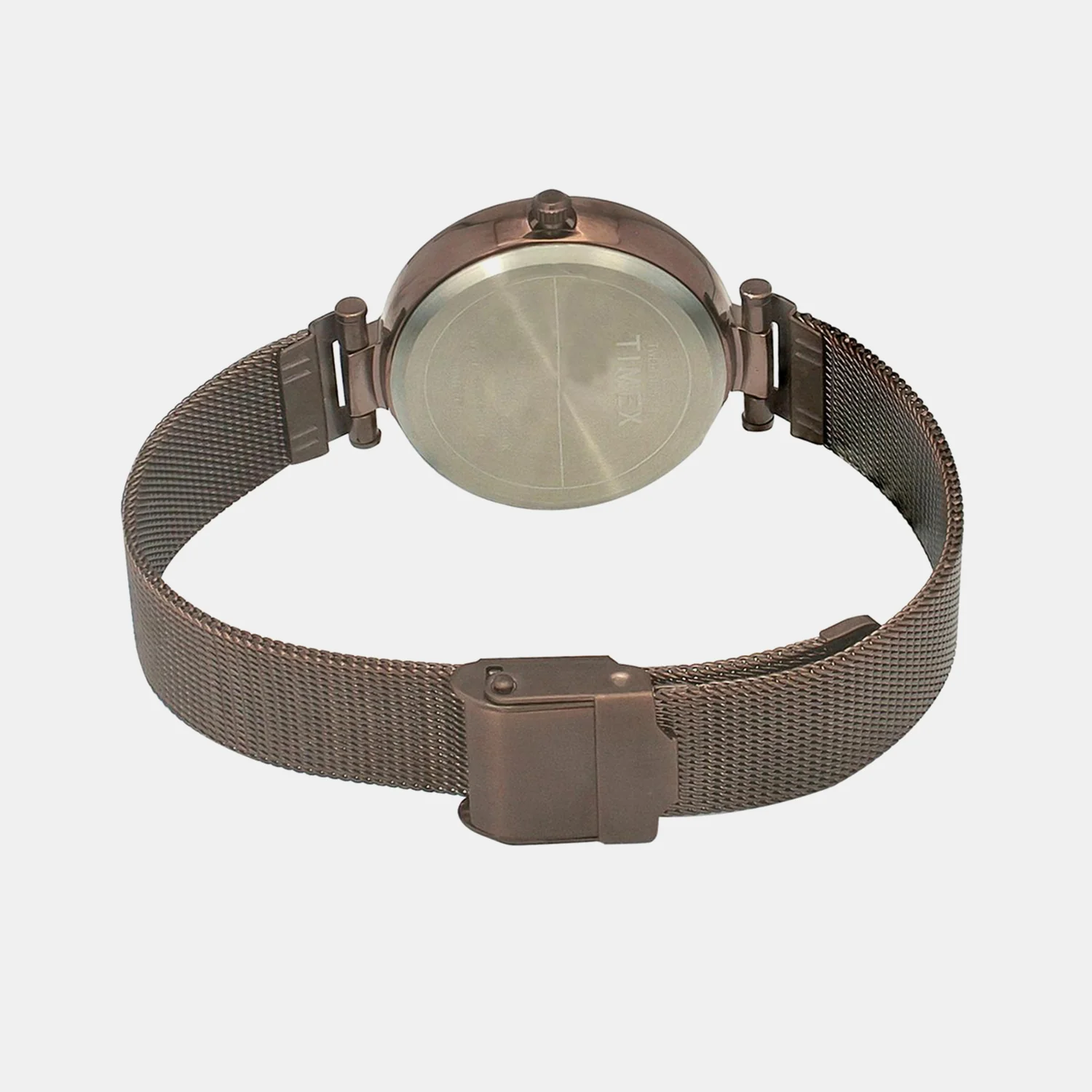 Fashion Women Quartz Brown Dial Analog Mesh Watch TWEL11825 - Image 4