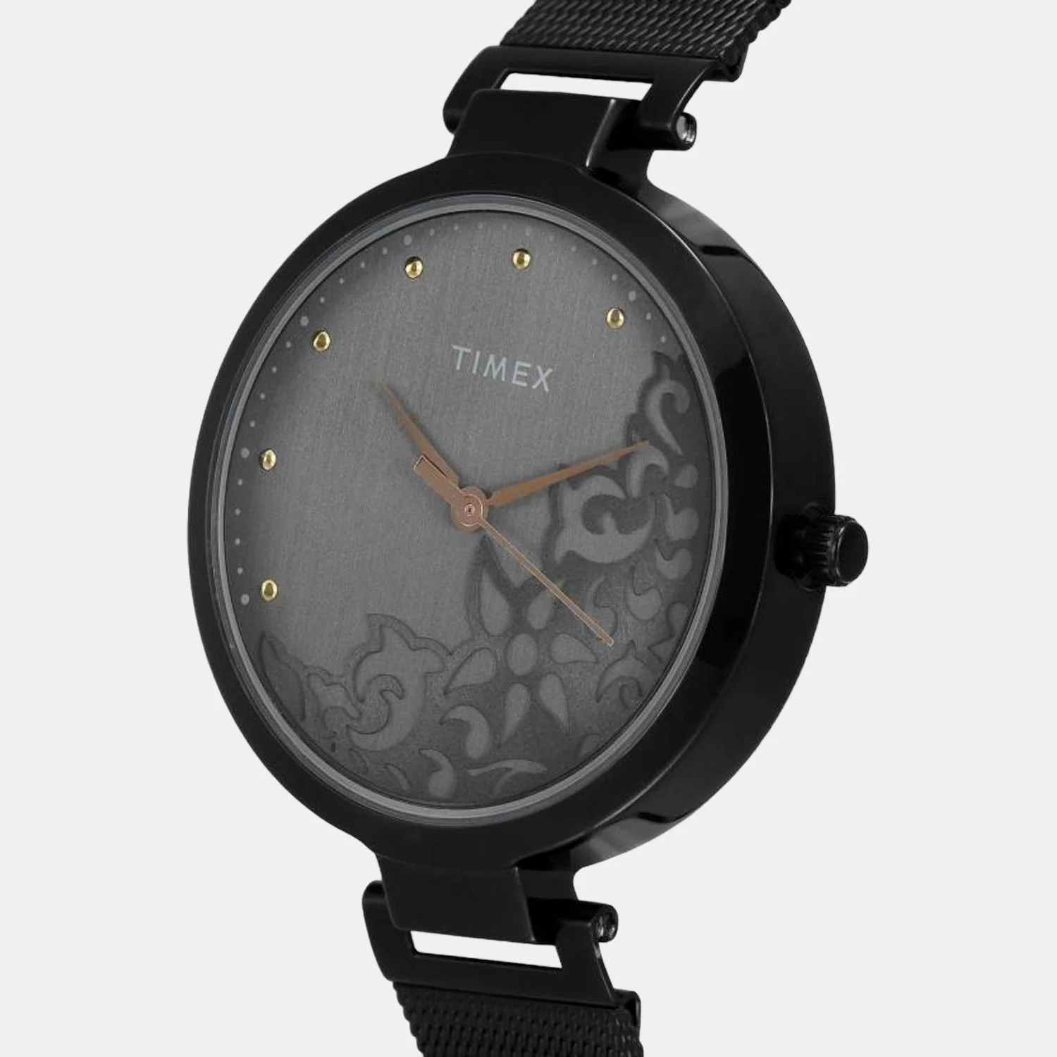 Fashion Women Quartz Grey Dial Analog Mesh Watch TW000X221 - Image 2