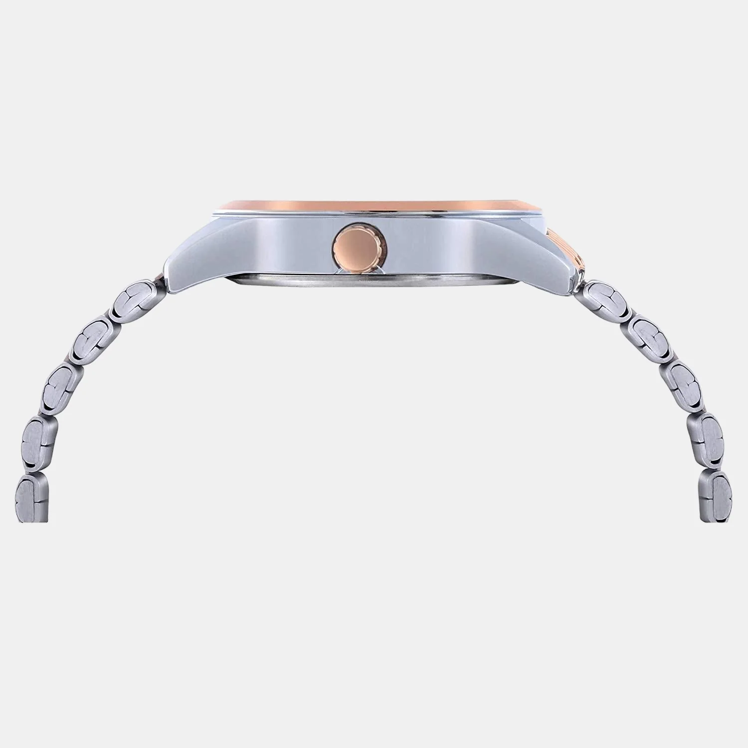 Fashion Women Quartz Rose Gold Dial Analog Stainless Steel Watch TWEL13111 - Image 2