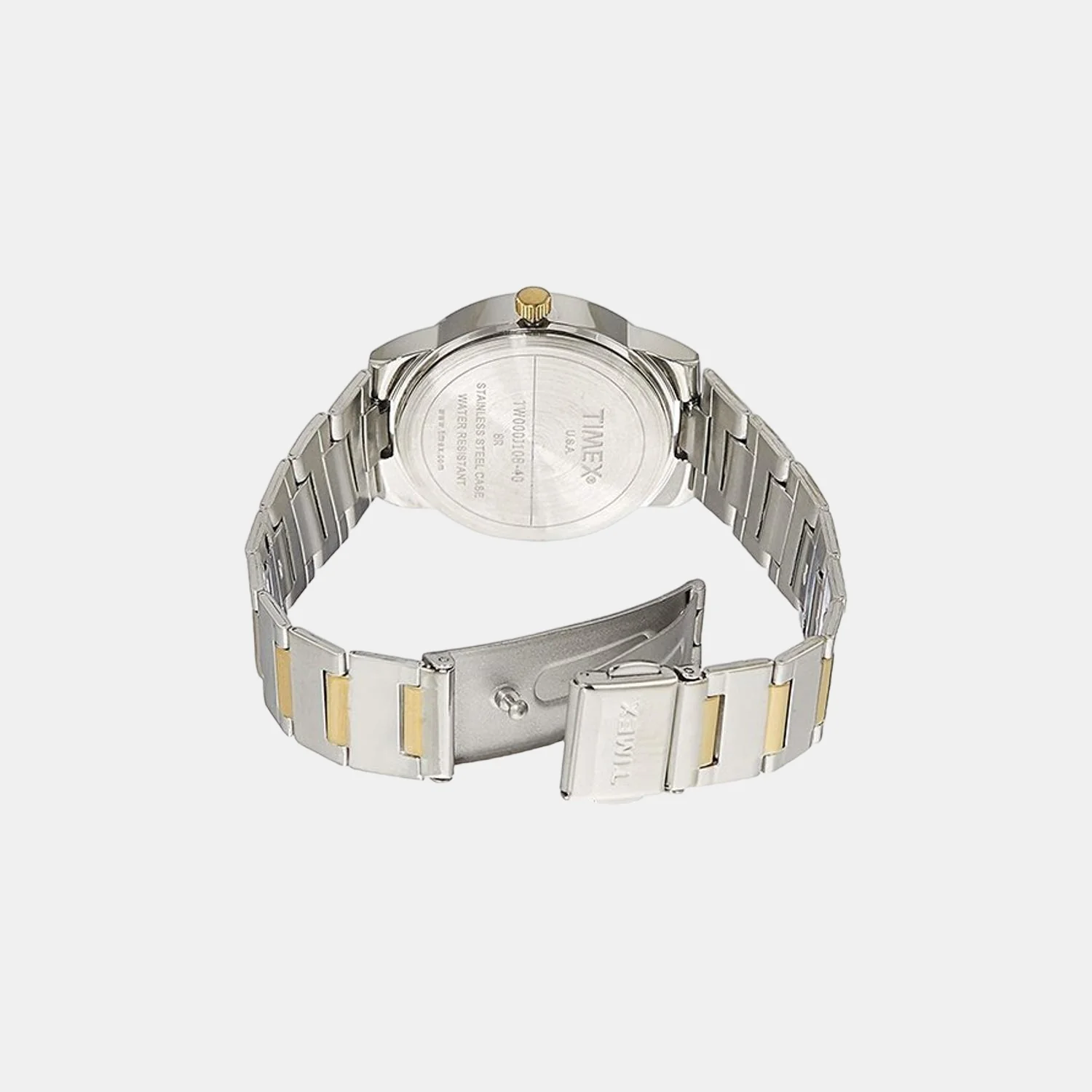 Fashion Women Quartz Silver Dial Analog Stainless Steel Watch TW000J108 - Image 2