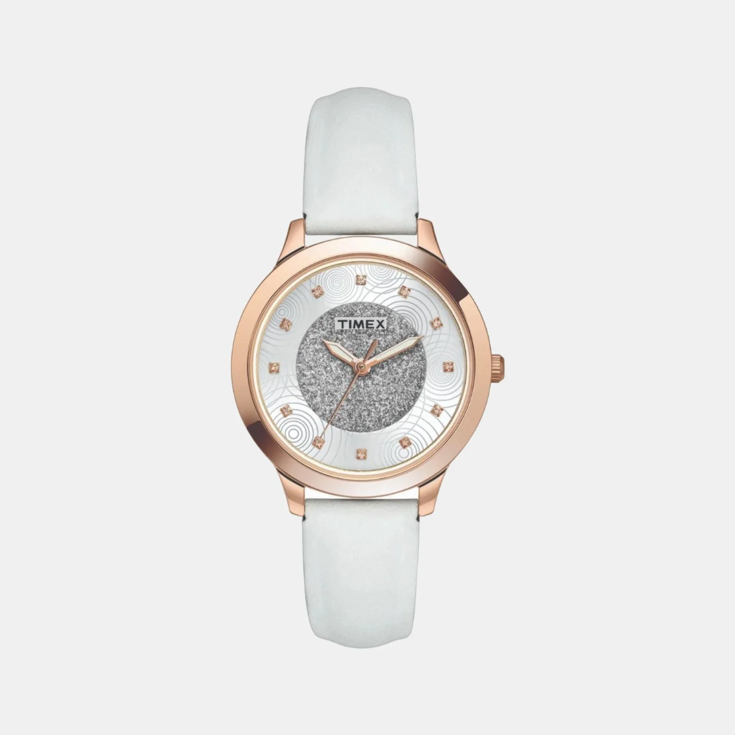 Fashion Women Quartz Silver Dial Analog Stainless Steel Watch TW000T615