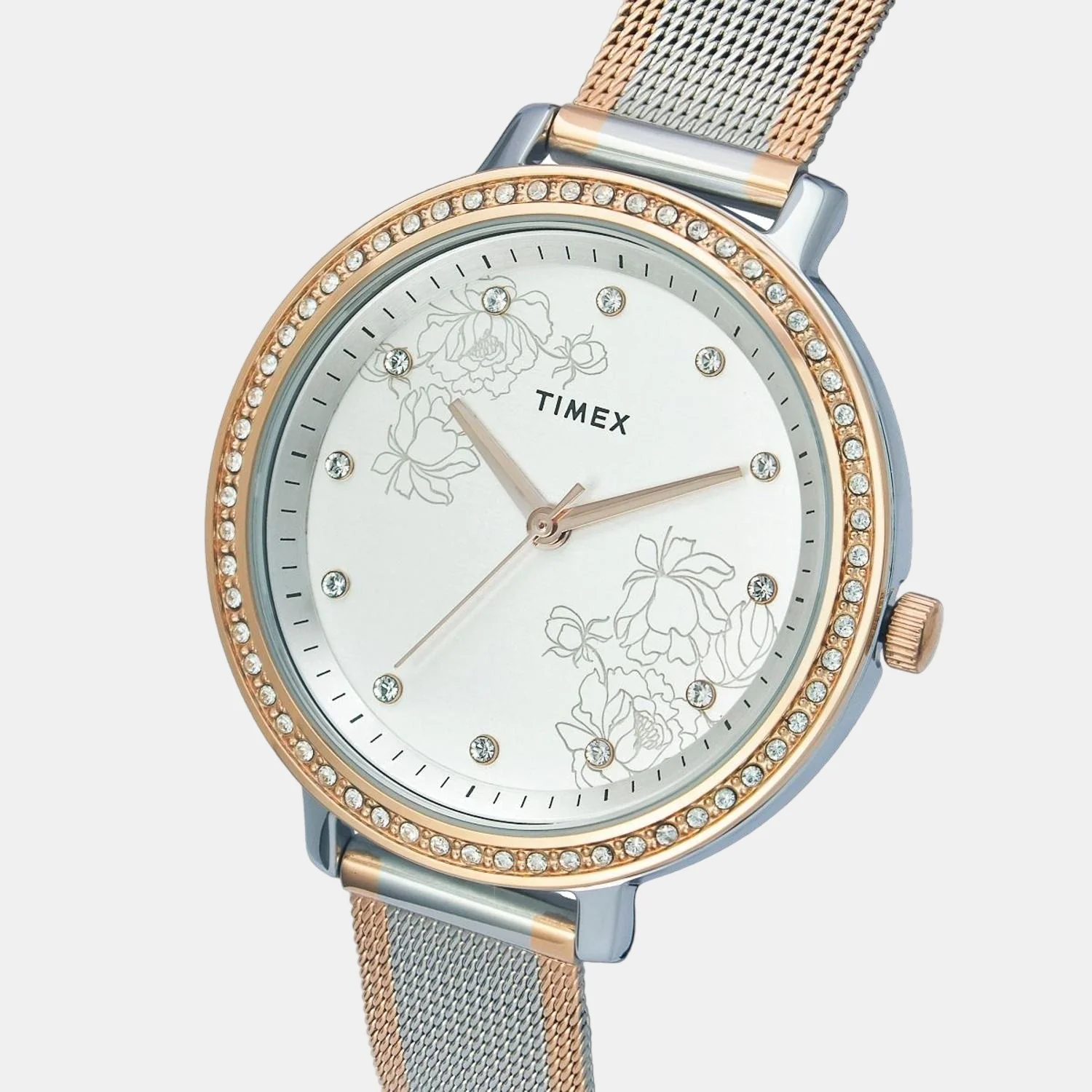 Fashion Women Quartz Silver Dial Analog Stainless Steel Watch TWEL14703 - Image 2