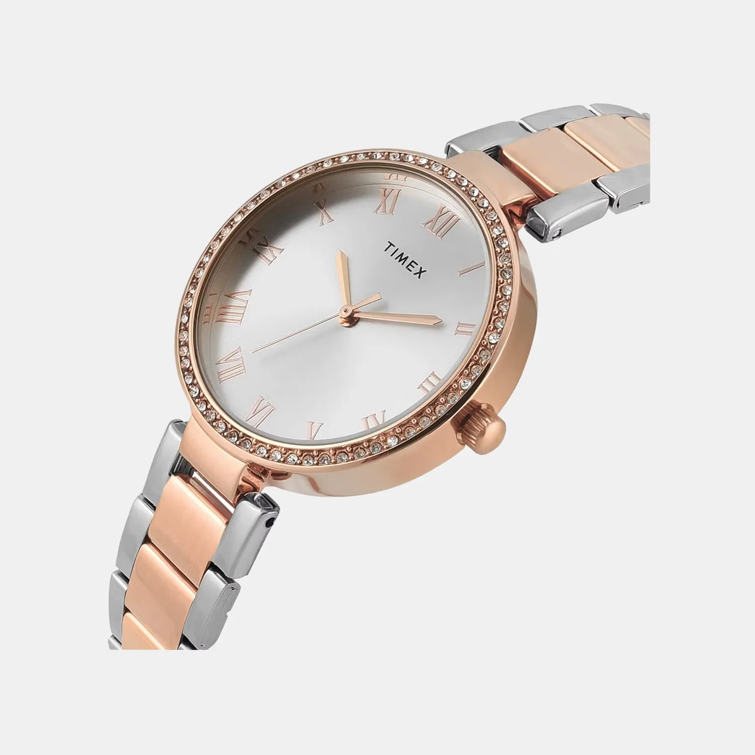 Fashion Women Quartz Silver Dial Analog Stainless Steel Watch TWEL18717 - Image 2