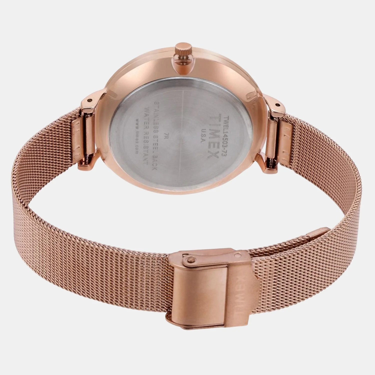 Fashion Women Quartz Silver Dial Chronograph Stainless Steel Watch TWEL14503 - Image 3