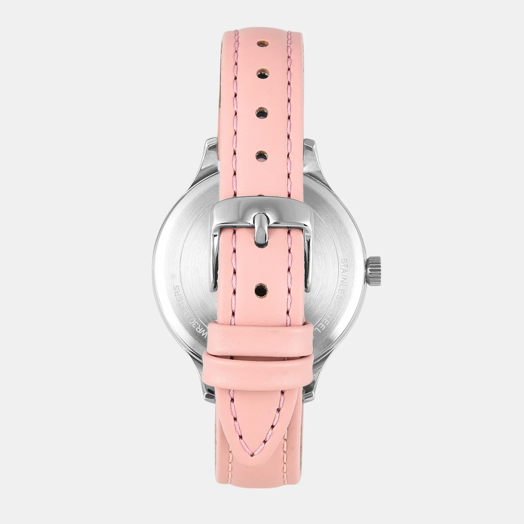 Fashion Women Quartz Silver Dial Multi-Function Leather Watch TWEL14822 - Image 6