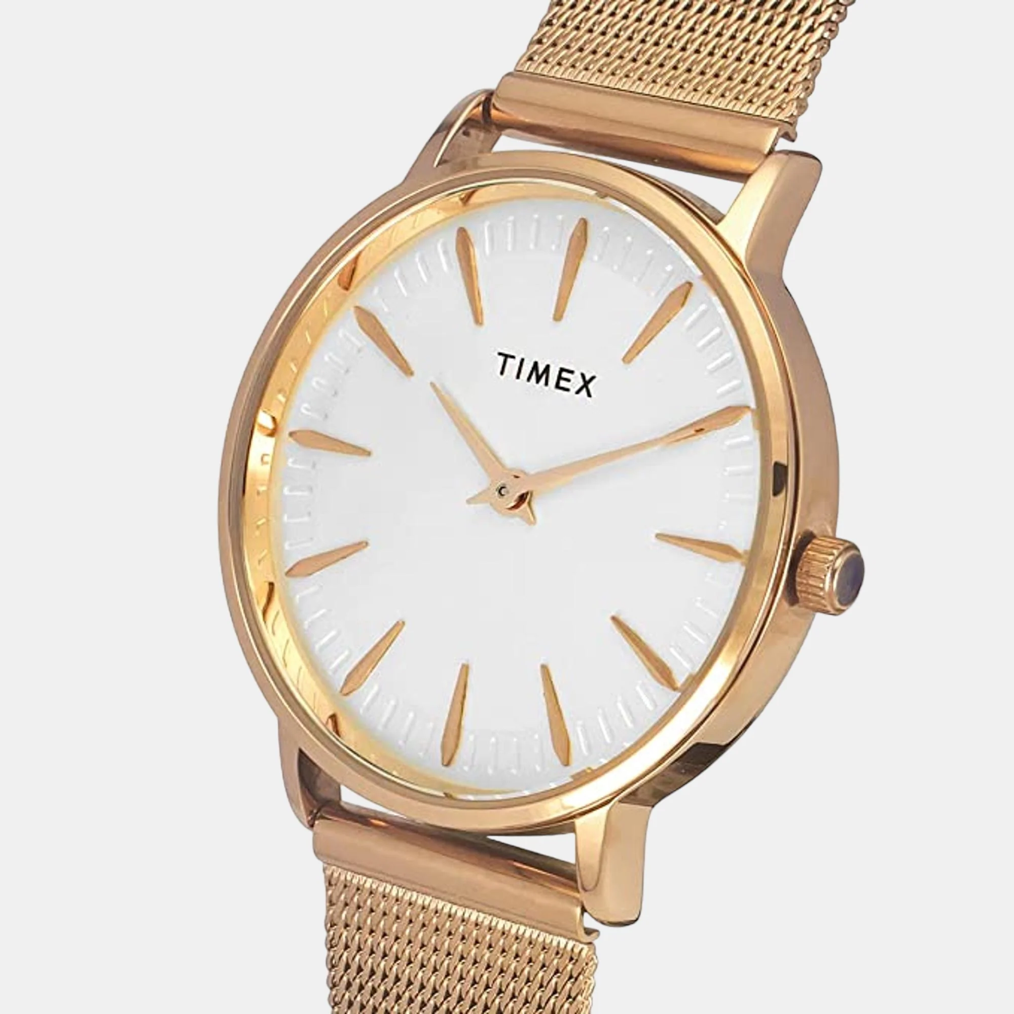 Fashion Women Quartz White Dial Analog Mesh Watch TWEL15606 - Image 4