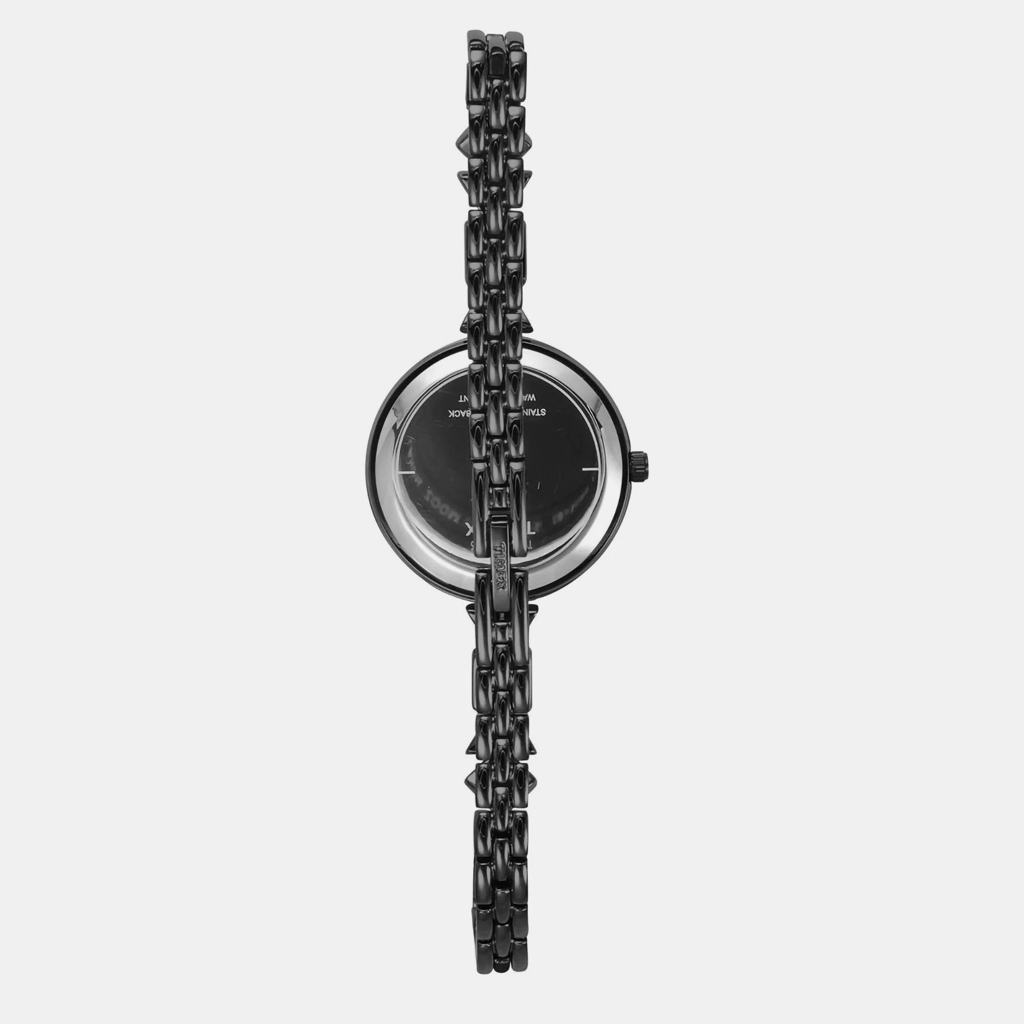 Fria Women Quartz Black Dial Analog Brass Watch TWEL18303 - Image 4