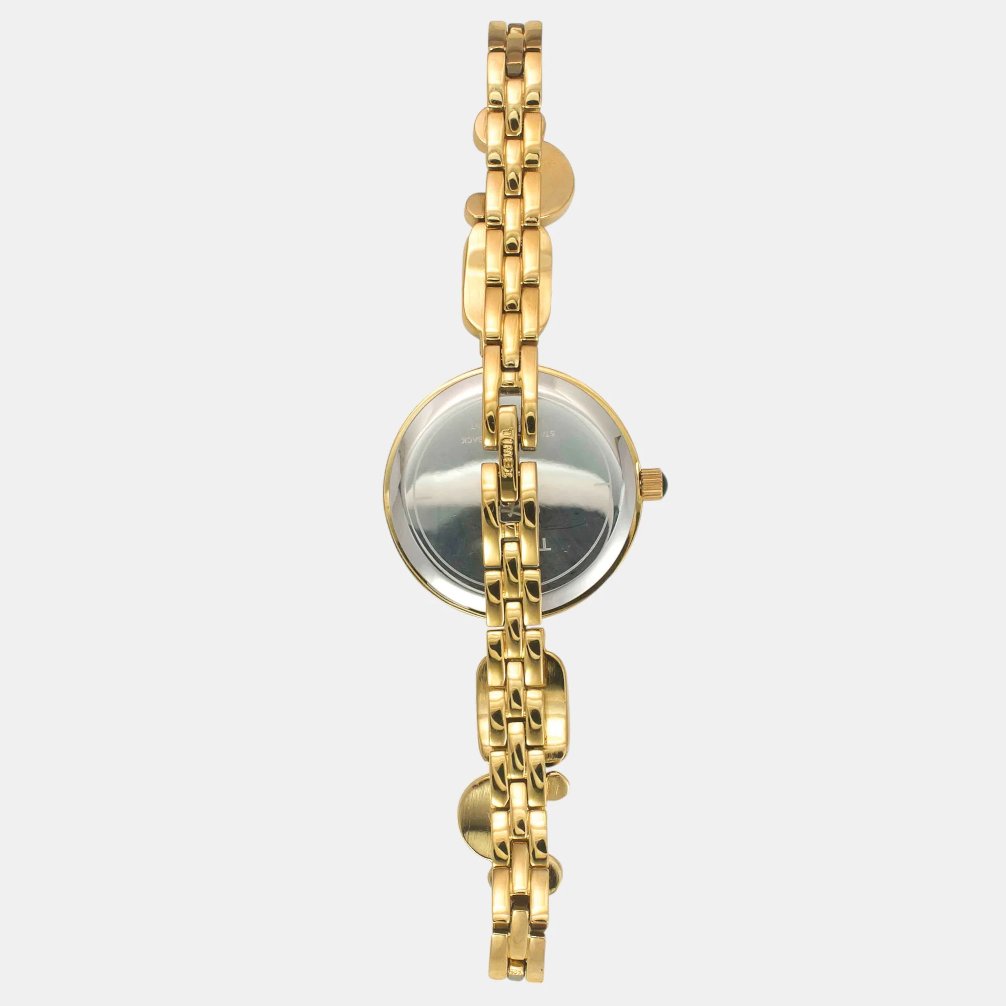 Fria Women Quartz Green Dial Analog Brass Watch TWEL17801 - Image 5