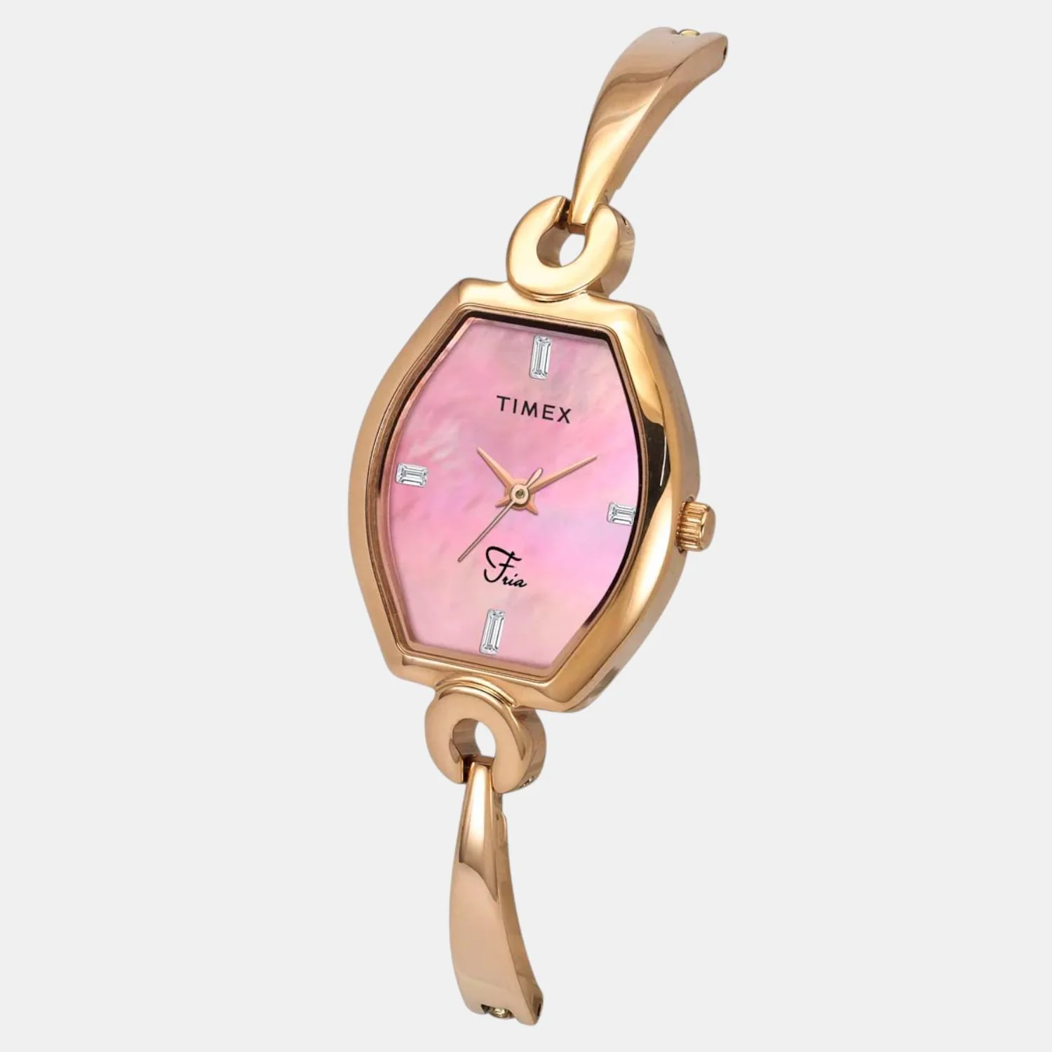Fria Women Quartz Mother Of Pearl Dial Analog Brass Watch TWEL19702 - Image 3
