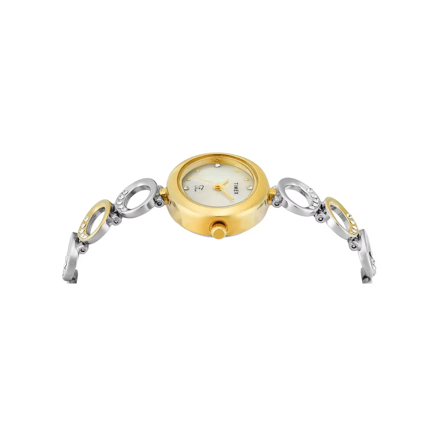 Fria Women Quartz Mother Of Pearl Dial Analog Brass Watch TWEL24000 - Image 3