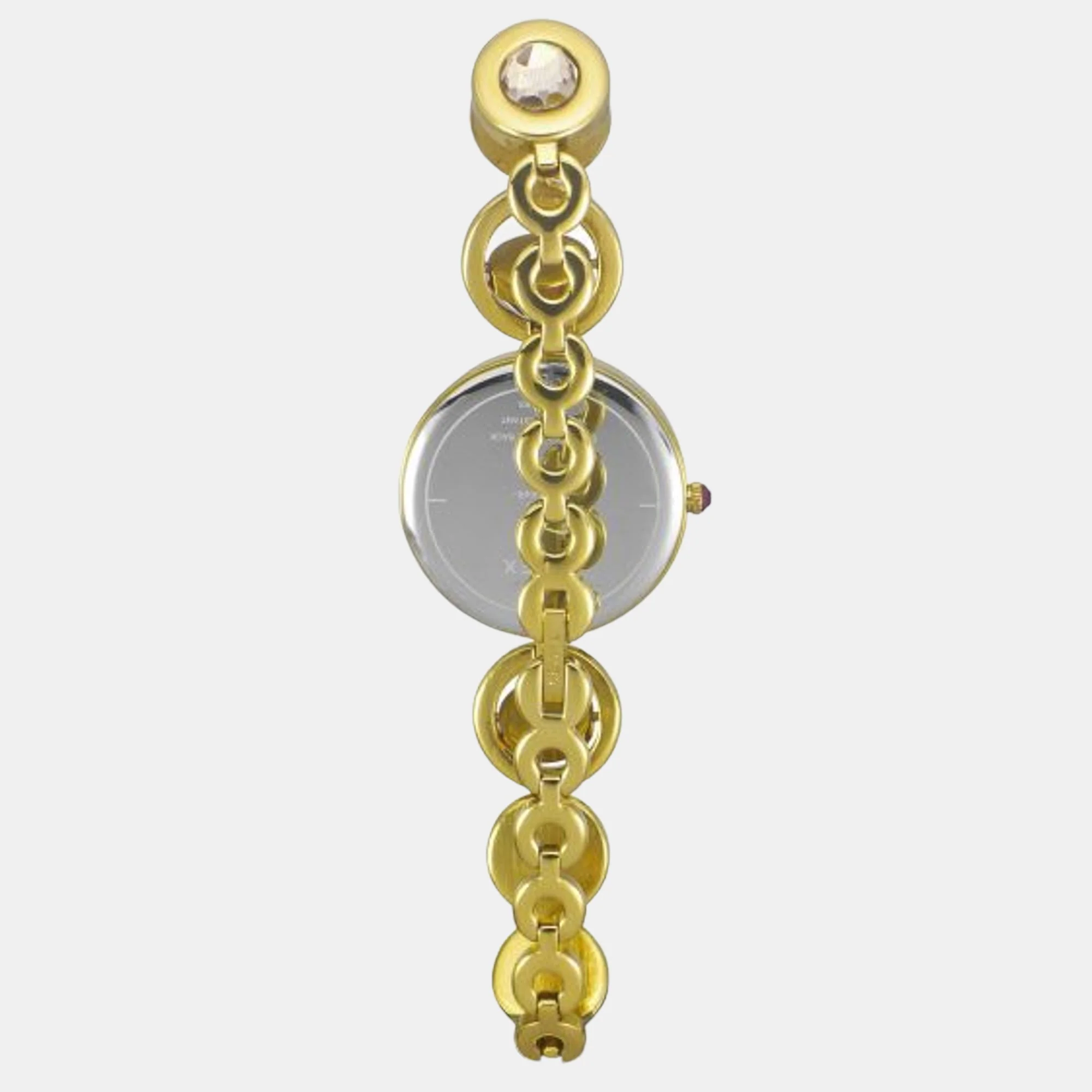 Fria Women Quartz Silver Dial Analog Brass Watch TWEL16400 - Image 3