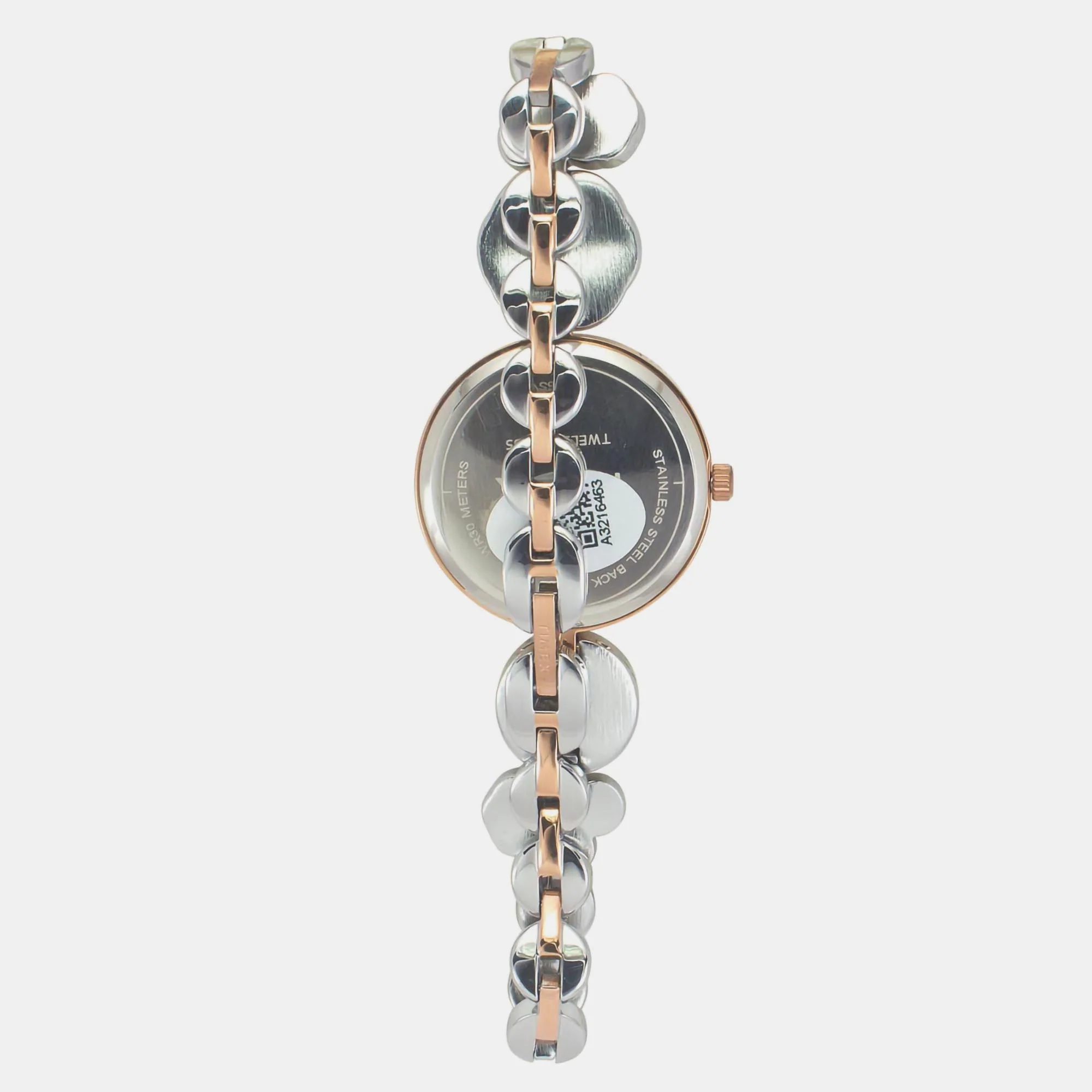 Fria Women Quartz Silver Dial Analog Brass Watch TWEL17002 - Image 5