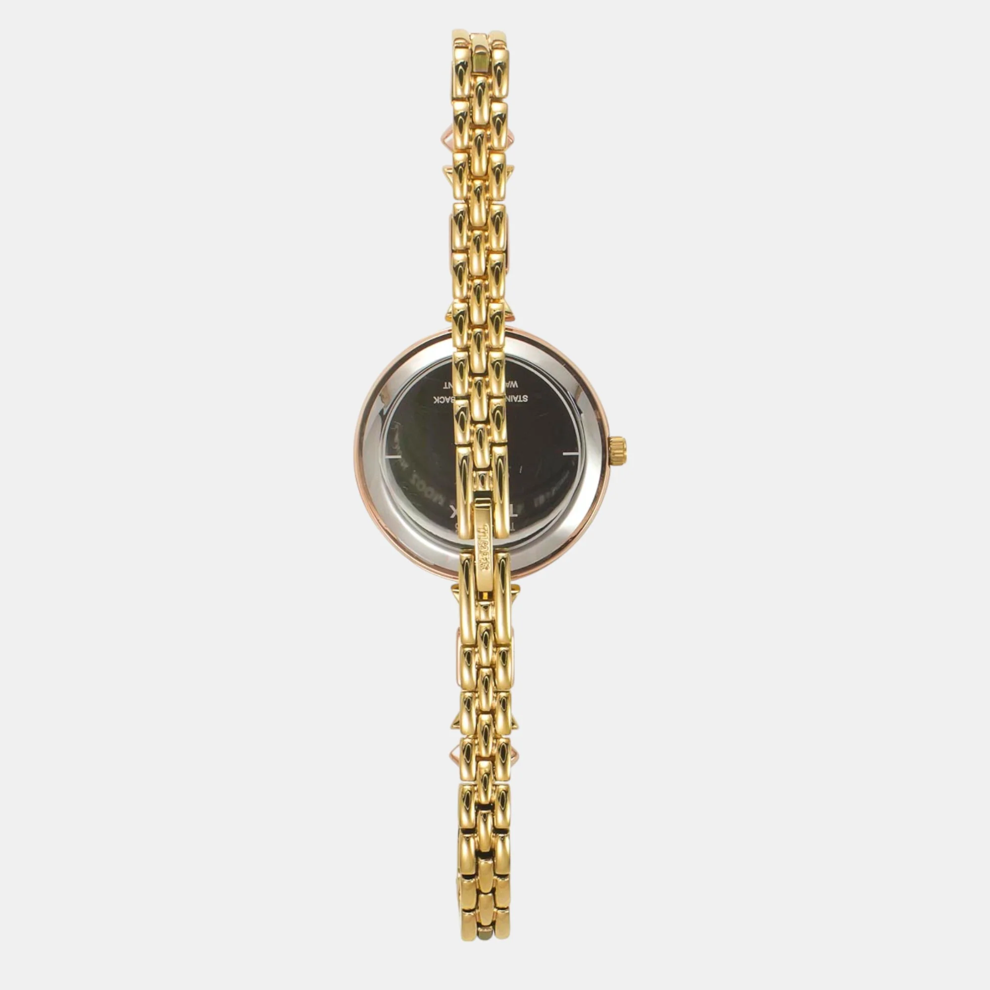 Fria Women Quartz Silver Dial Analog Brass Watch TWEL18306 - Image 5
