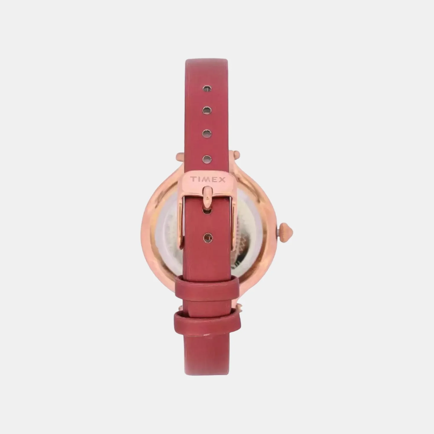 Fria Women Quartz White Dial Analog Leather Watch TWEL14001 - Image 4