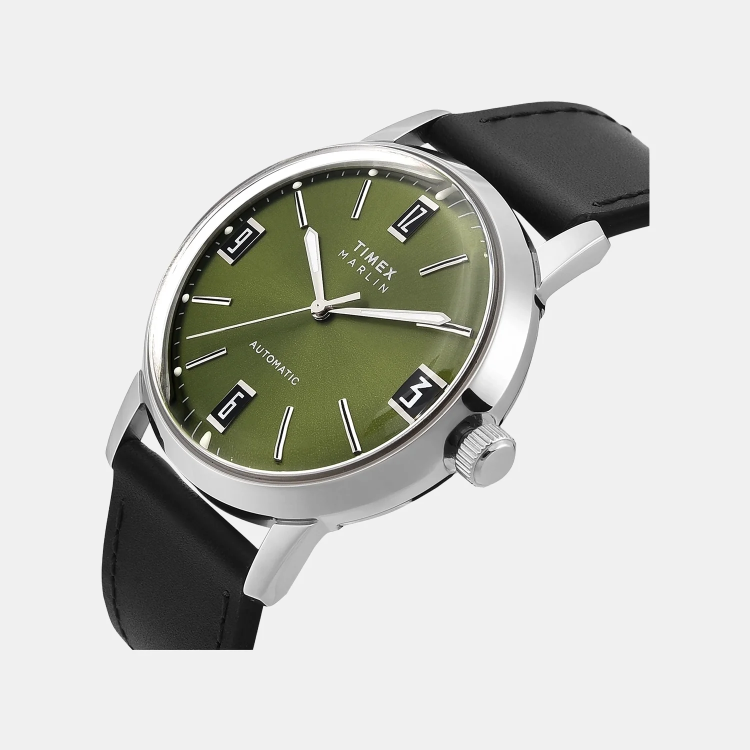 Marlin Men Automatic Green Dial Analog Leather Watch TWEG26700 - Image 2