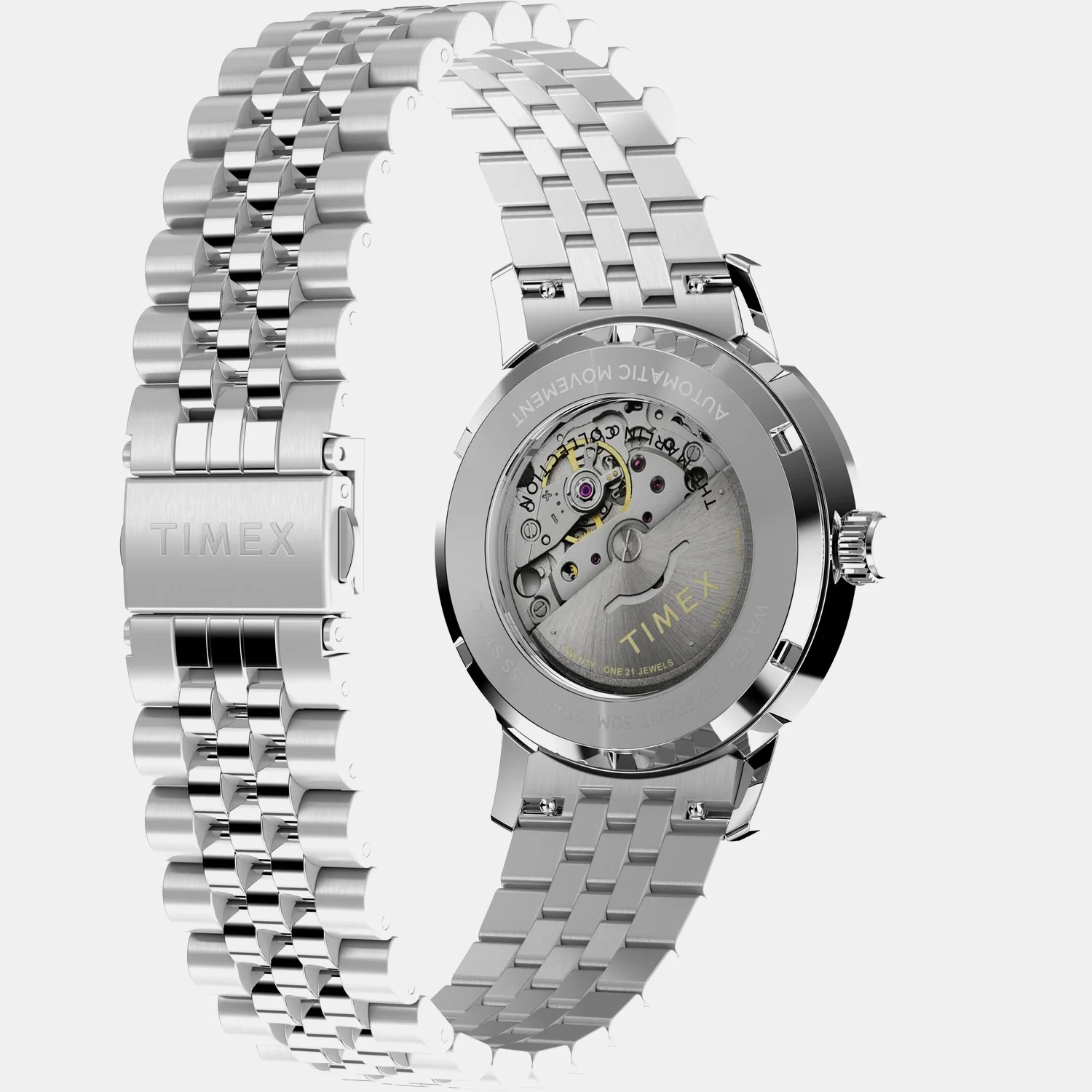 Men Automatic White Dial Analog Stainless Steel Watch TW2W59200UJ - Image 3
