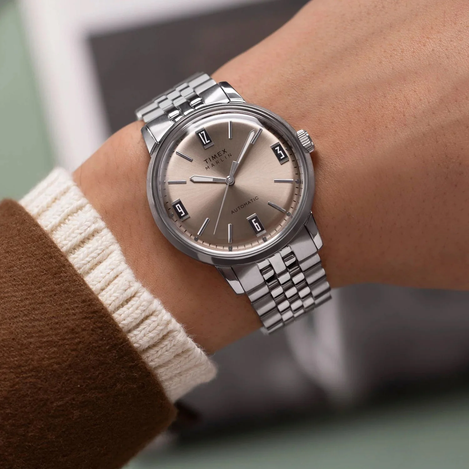 Men Automatic White Dial Analog Stainless Steel Watch TW2W59200UJ - Image 7
