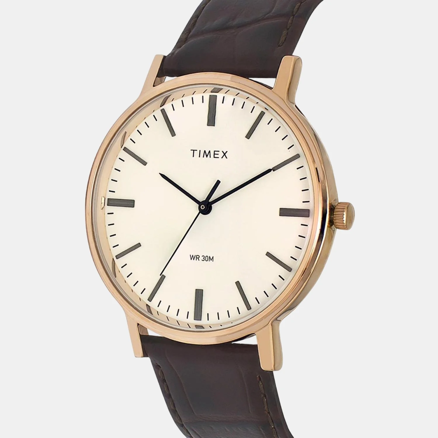 Men Quartz Beige Dial Analog Leather Watch TW0TG8002 - Image 4