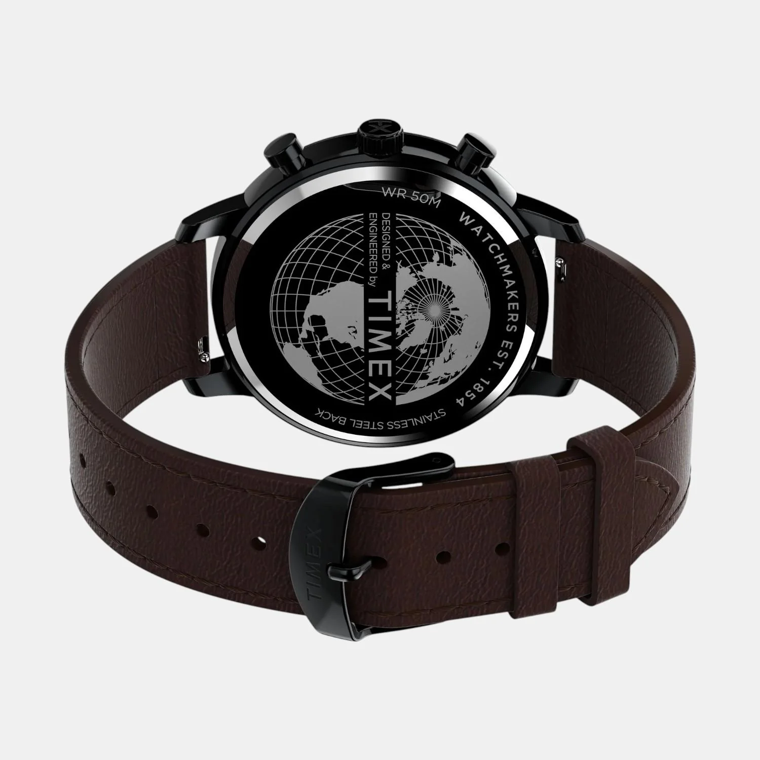 Men Quartz Black Dial Analog Leather Watch TW2W13200UJ - Image 4