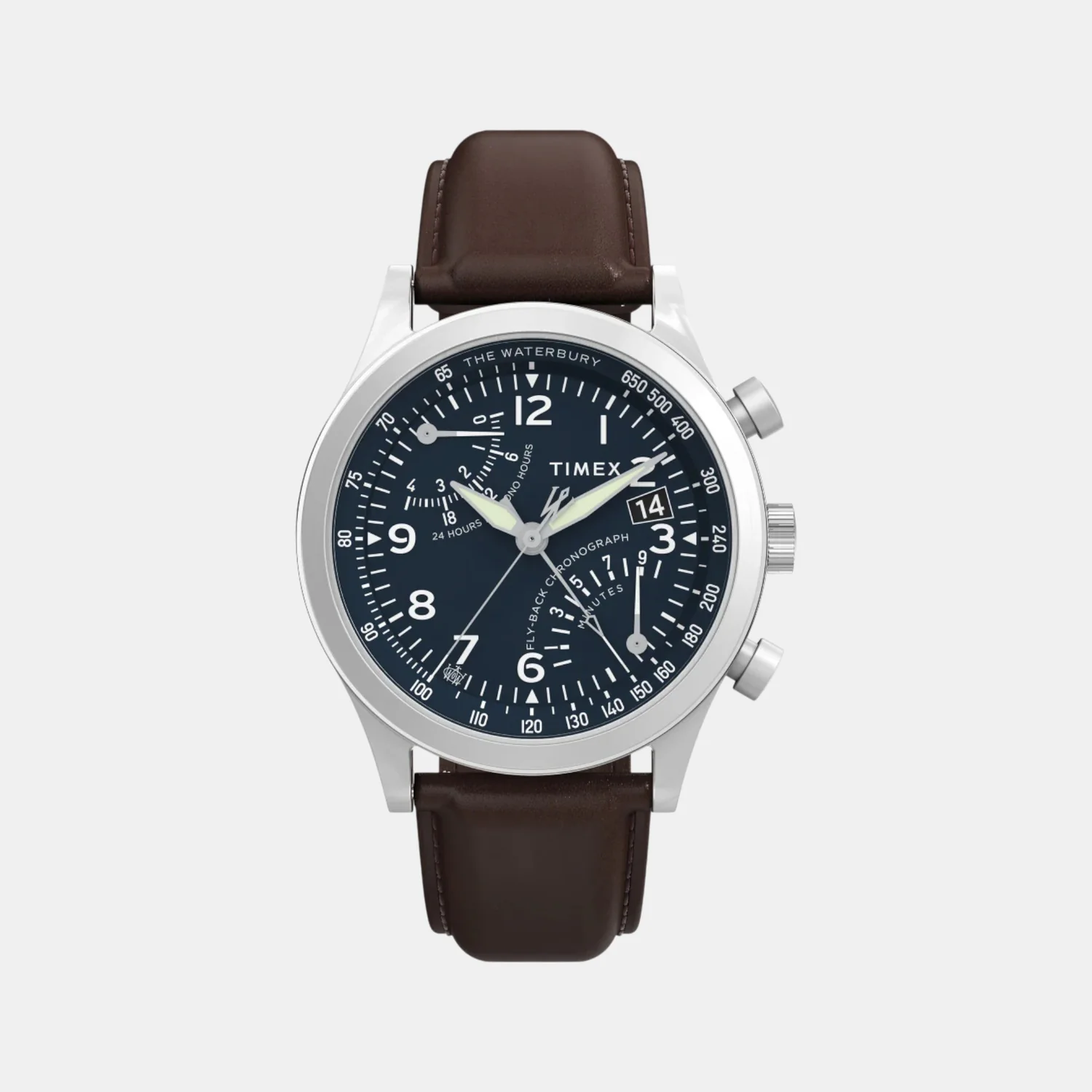 Men Quartz Blue Dial Analog Leather Watch TW2W47900UJ - Image 2