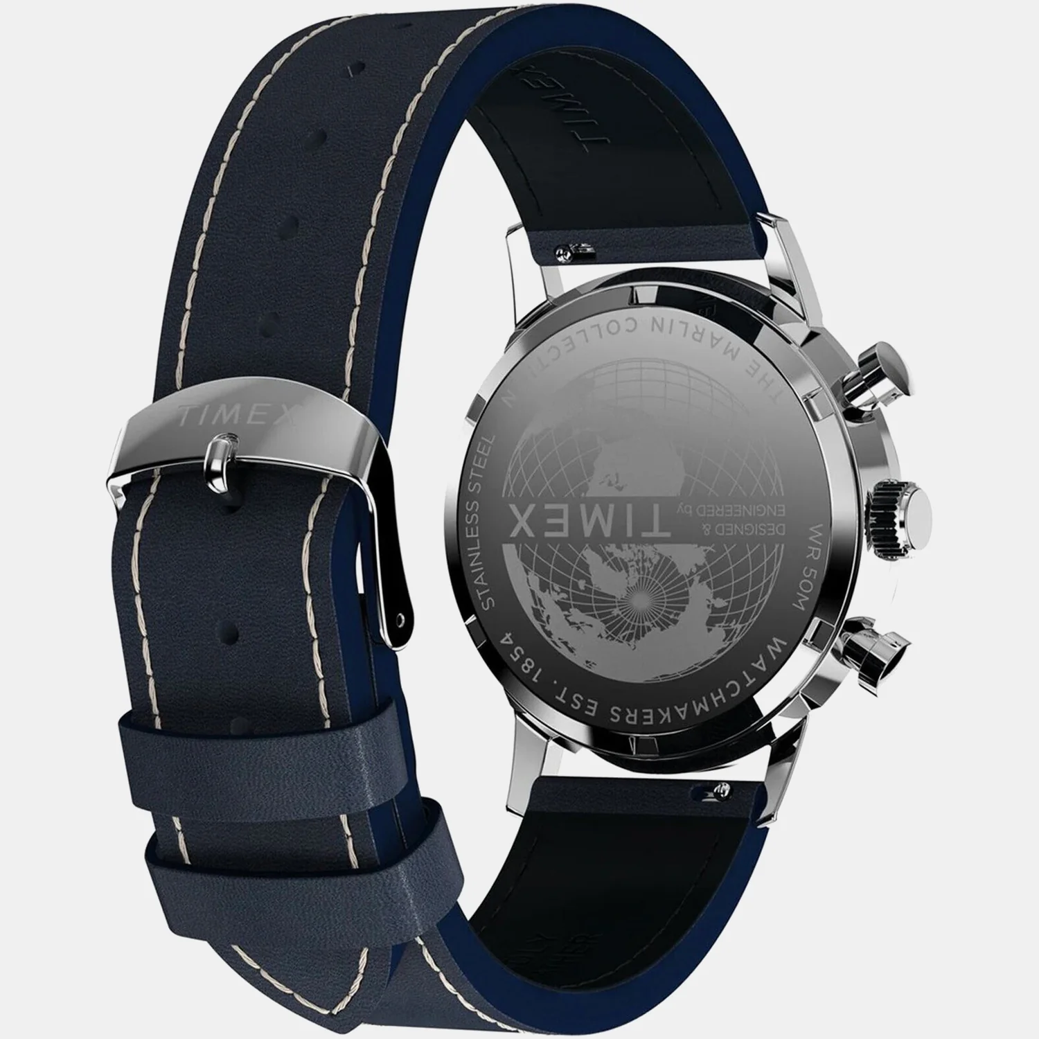 Men Quartz Blue Dial Analog Leather Watch TW2W99000UJ - Image 3