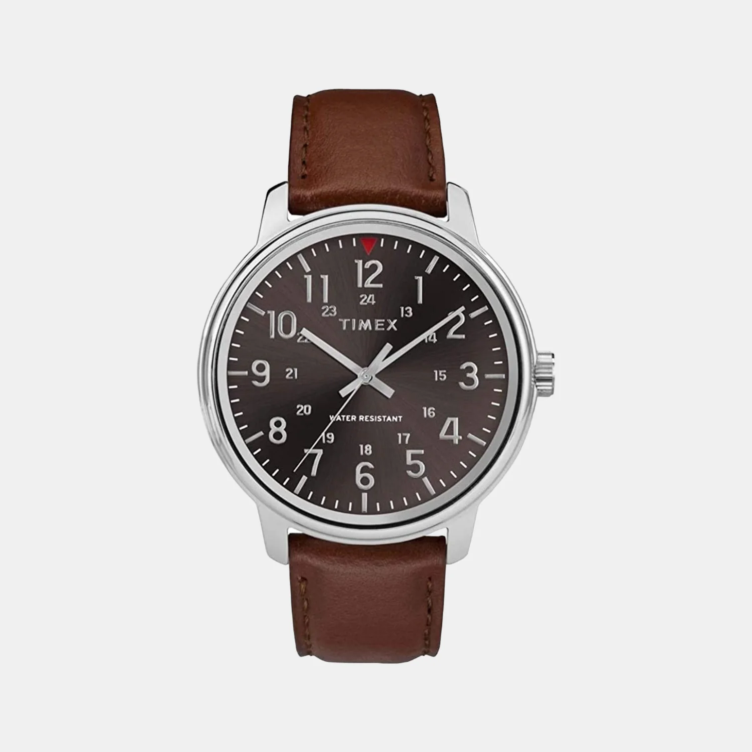 Men Quartz Brown Dial Analog Leather Watch TW2R85700