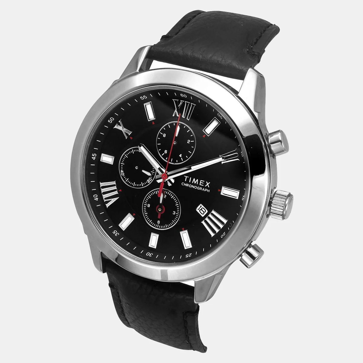 Men Quartz Black Dial Analog Leather Watch TWEG18509-EX - Image 3