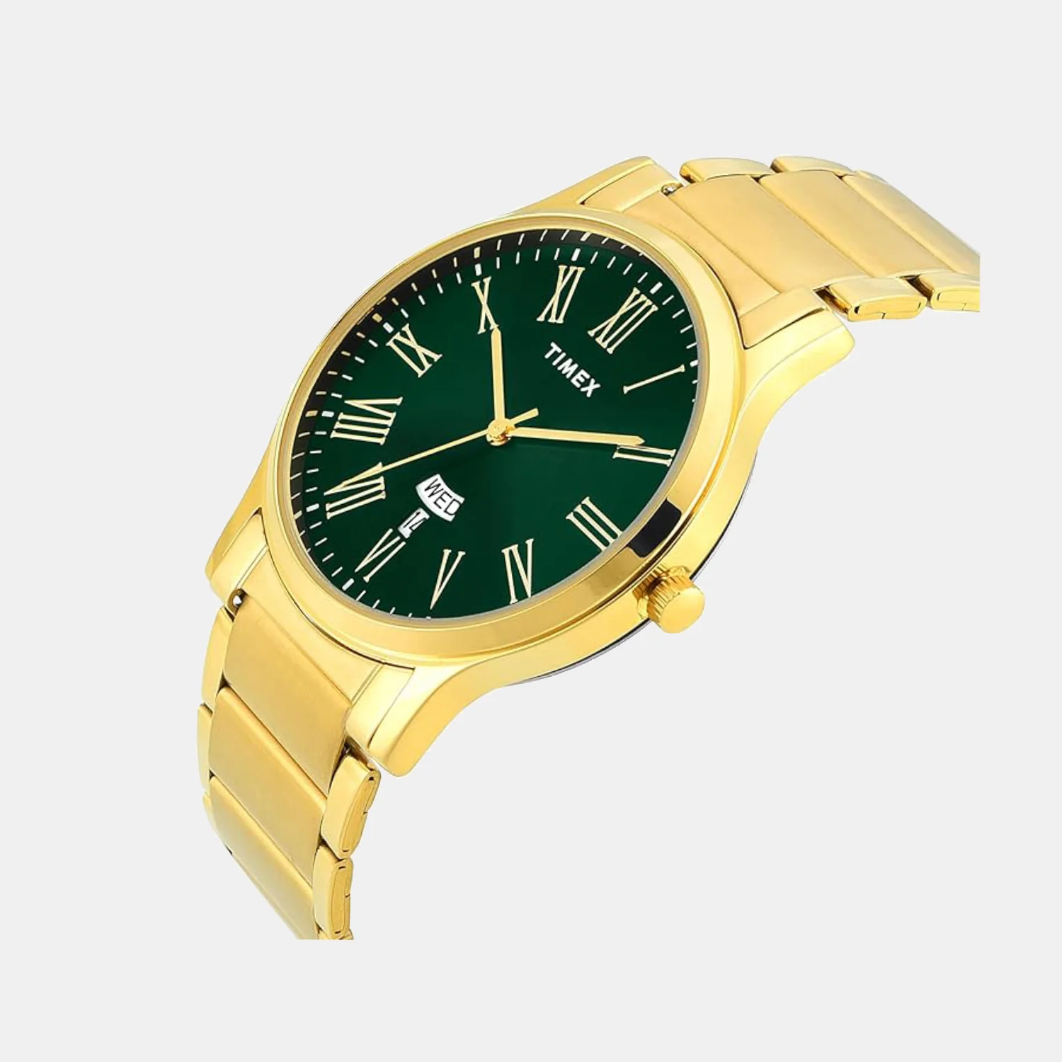 Men Quartz Green Dial Analog Stainless Steel Watch TW000R469 - Image 3