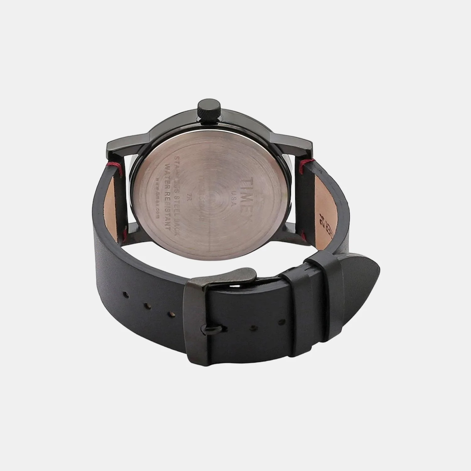 Men Quartz Red Dial Multi-Function Leather Watch TWEG16604 - Image 2