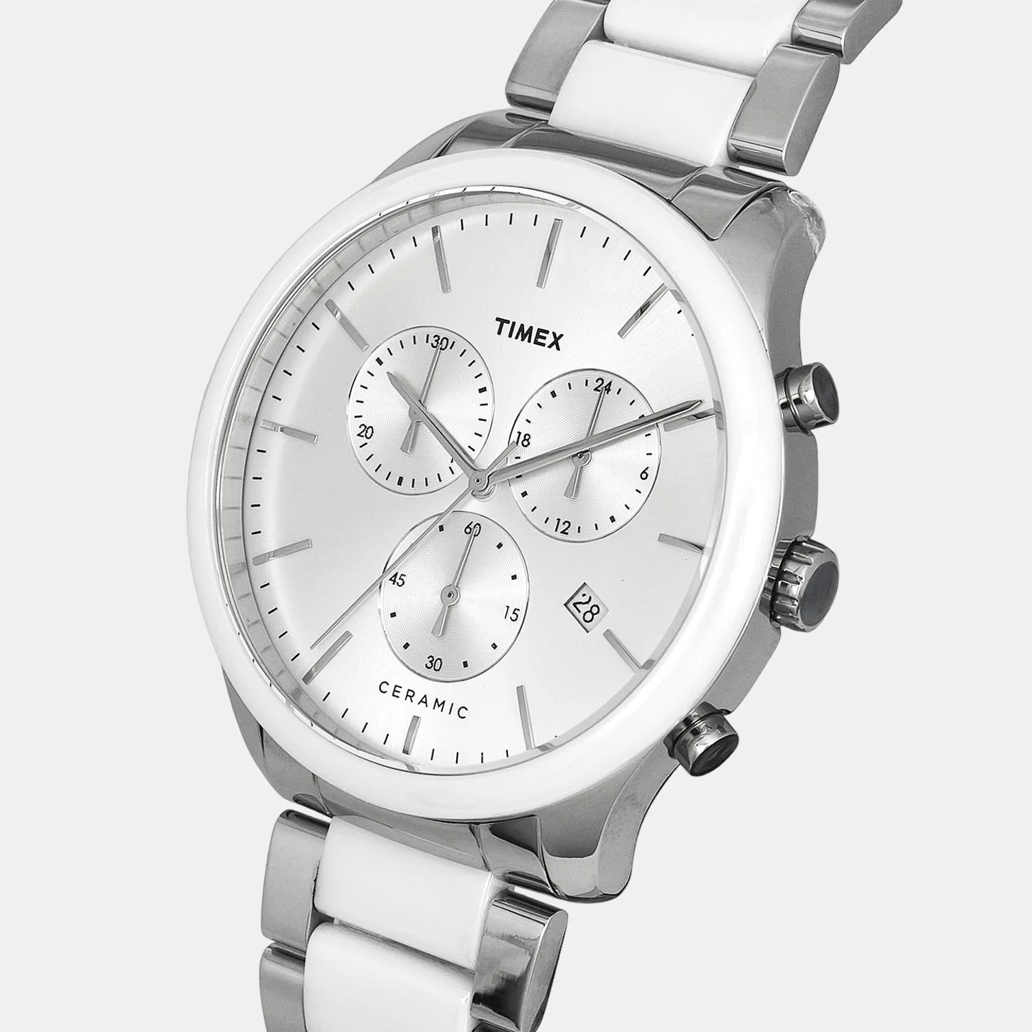 Men Quartz Silver Dial Chronograph Stainless Steel Watch TWEG21700 - Image 5