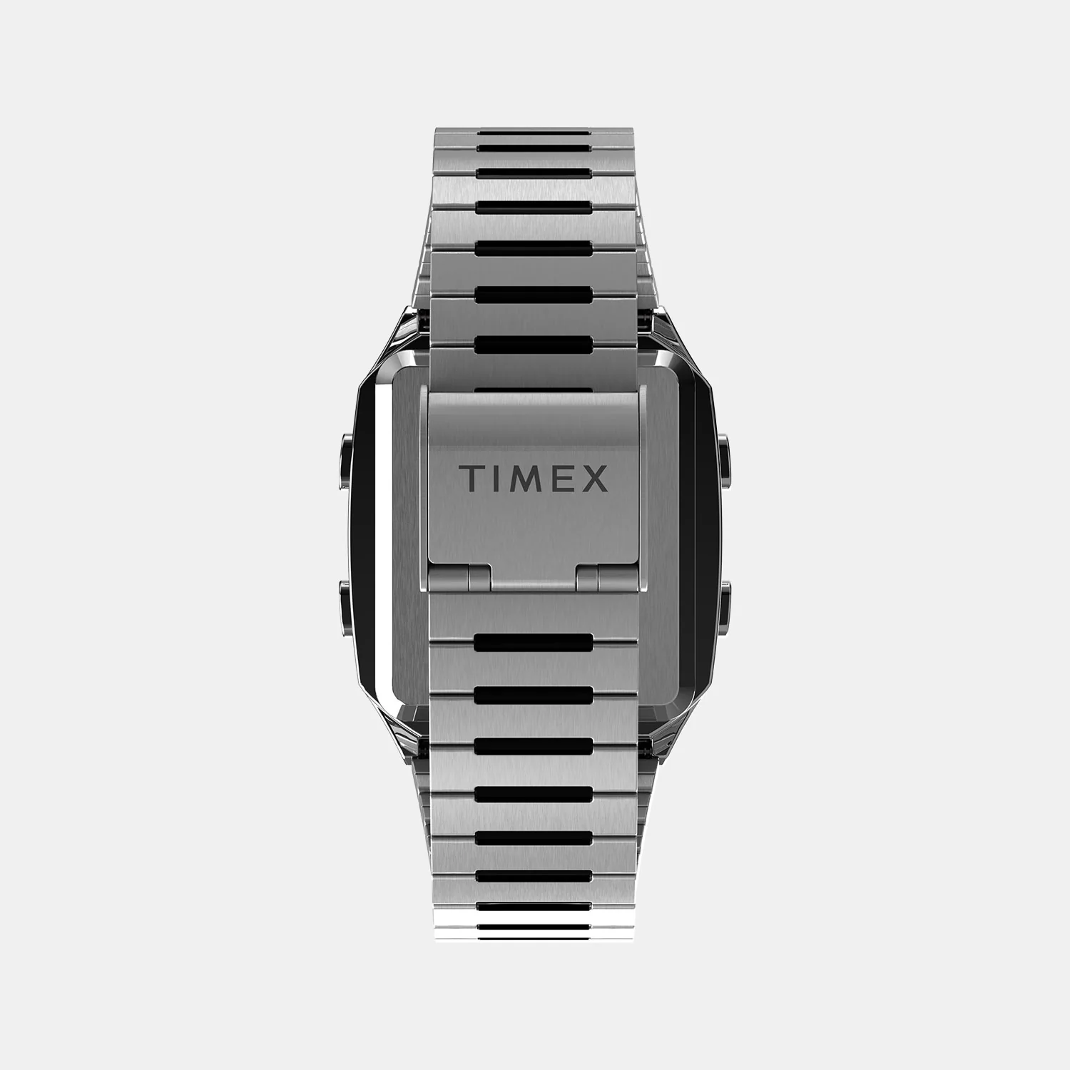 Q Timex Men Quartz Silver Dial Digital Stainless Steel Watch TW2U72400U9 - Image 4