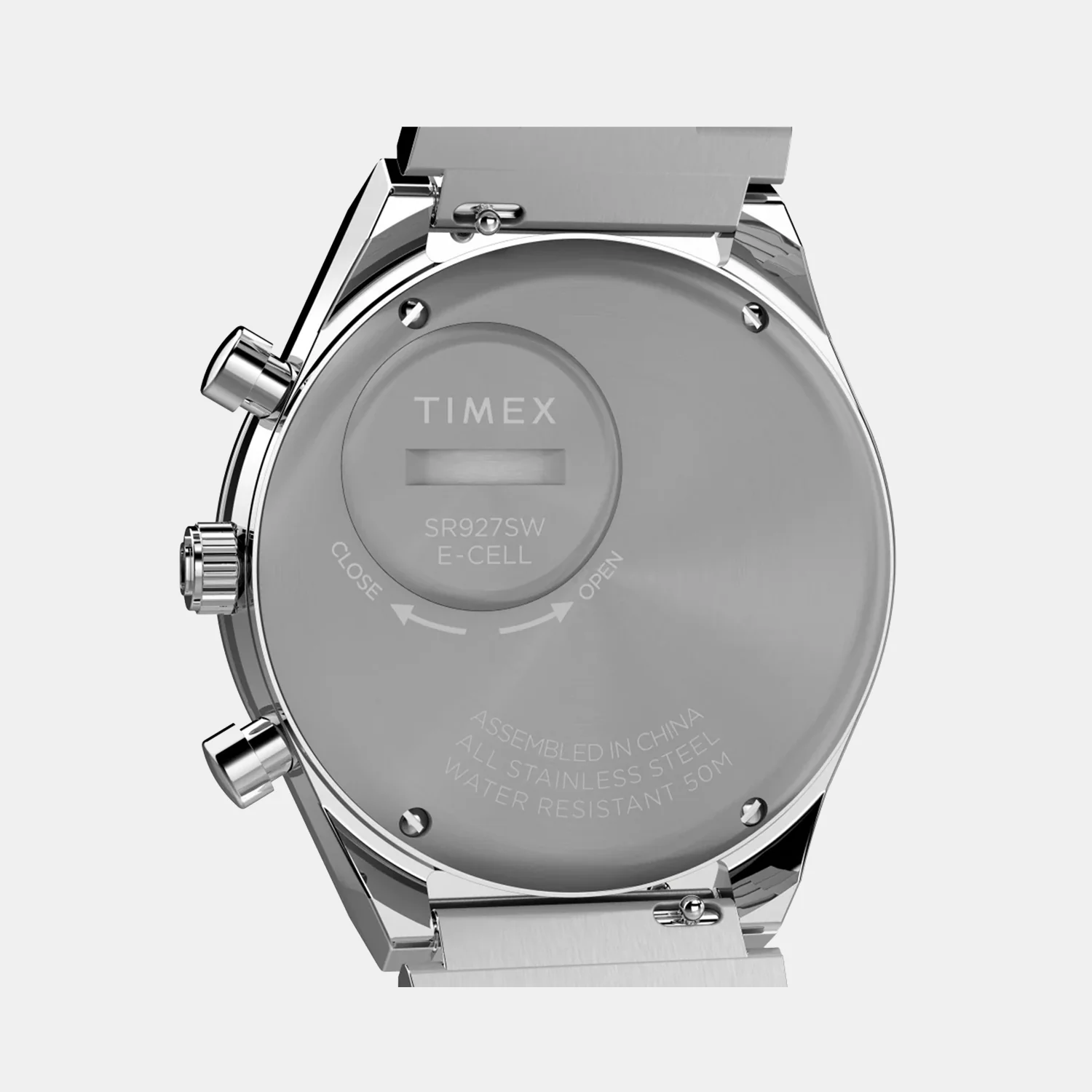 Q Timex Men Quartz White Dial Chronograph Stainless Steel Watch TW2W53300UJ - Image 2