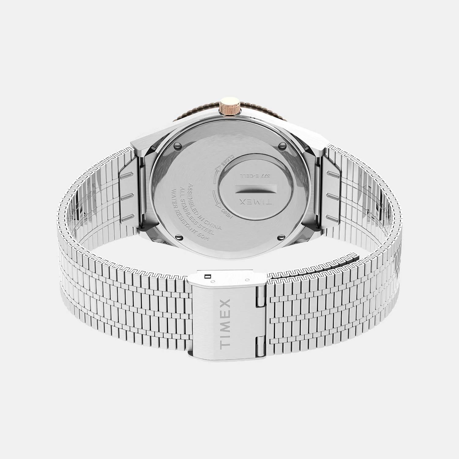 Q Timex Women Quartz Silver Dial Analog Stainless Steel Watch TW2U95600UJ - Image 5