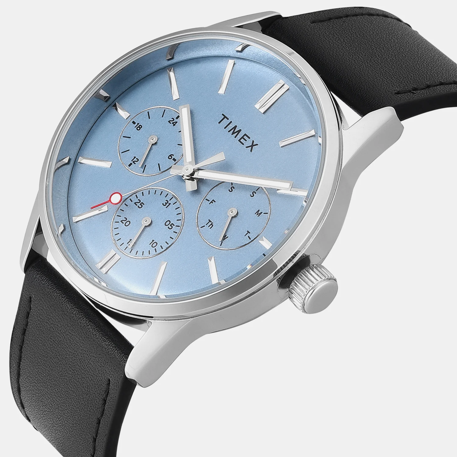 Trendline Men Quartz Blue Dial Multi-Function Leather Watch TWEG25514 - Image 2
