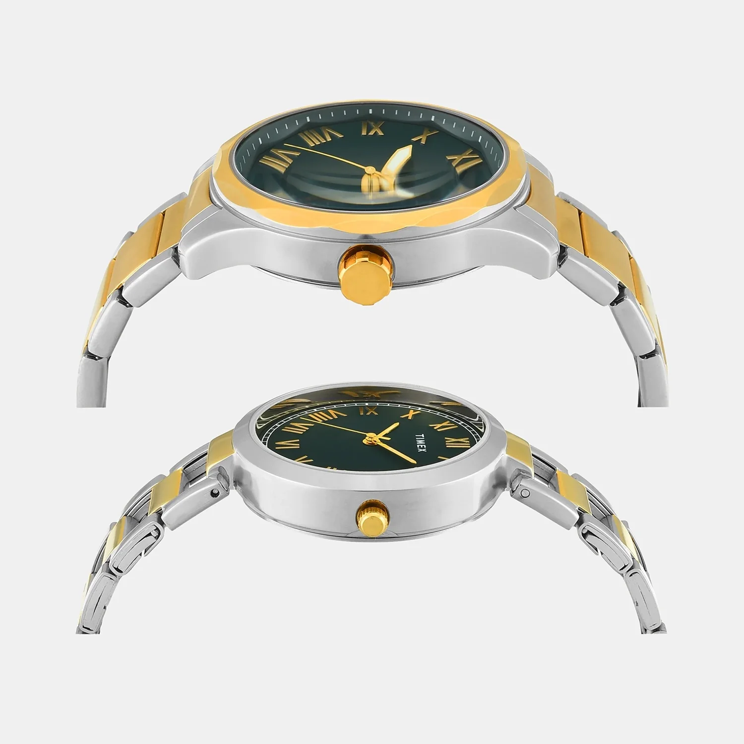 Trendline Pair Quartz Green Dial Analog Stainless Steel Watch TW00PR340 - Image 4