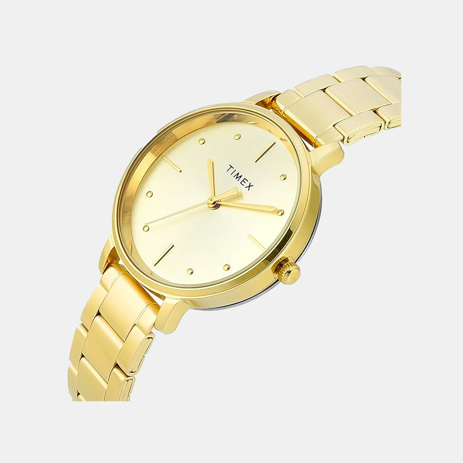 Trendline Women Quartz Champagne Dial Analog Stainless Steel Watch TWEL15829 - Image 2