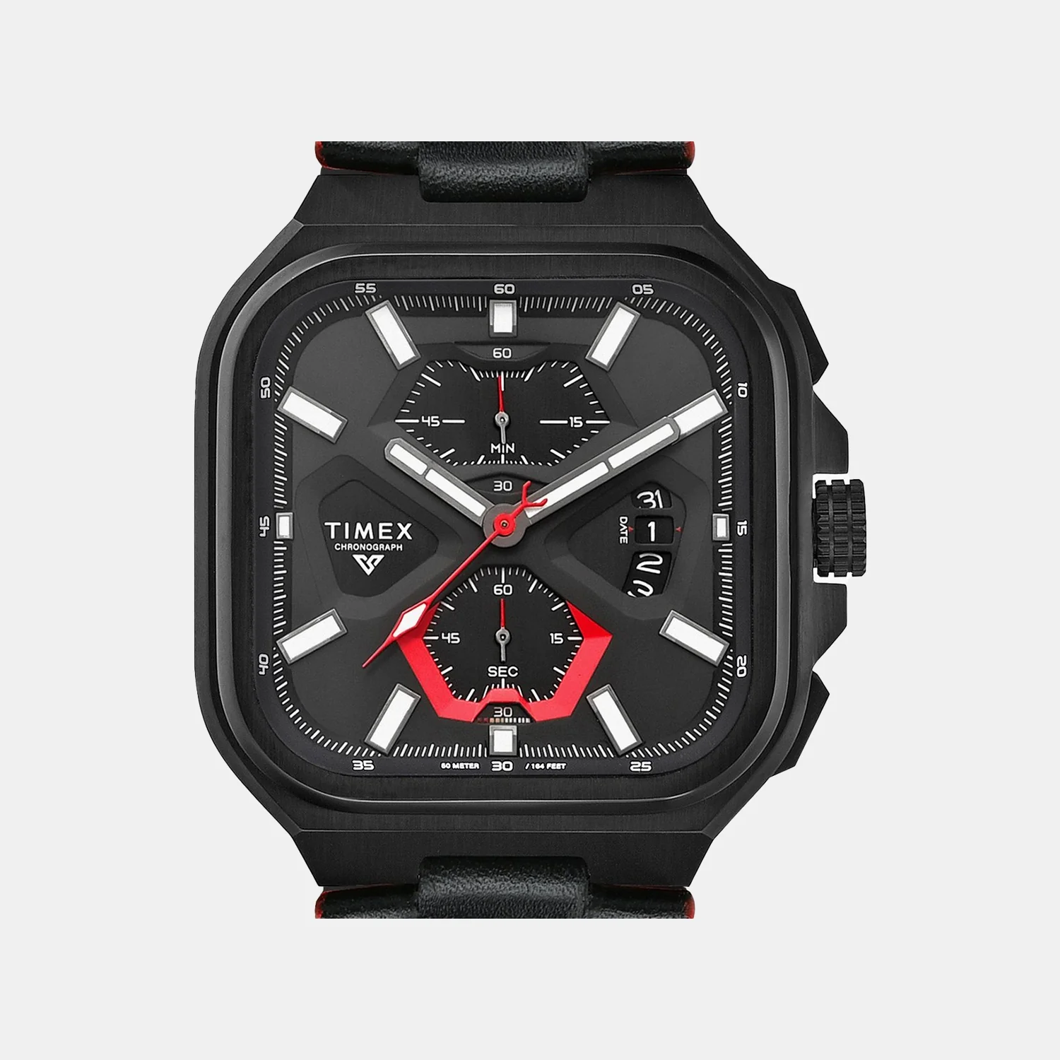 Vector Men Quartz Black Dial Chronograph Leather Watch TWEG30900 - Image 3