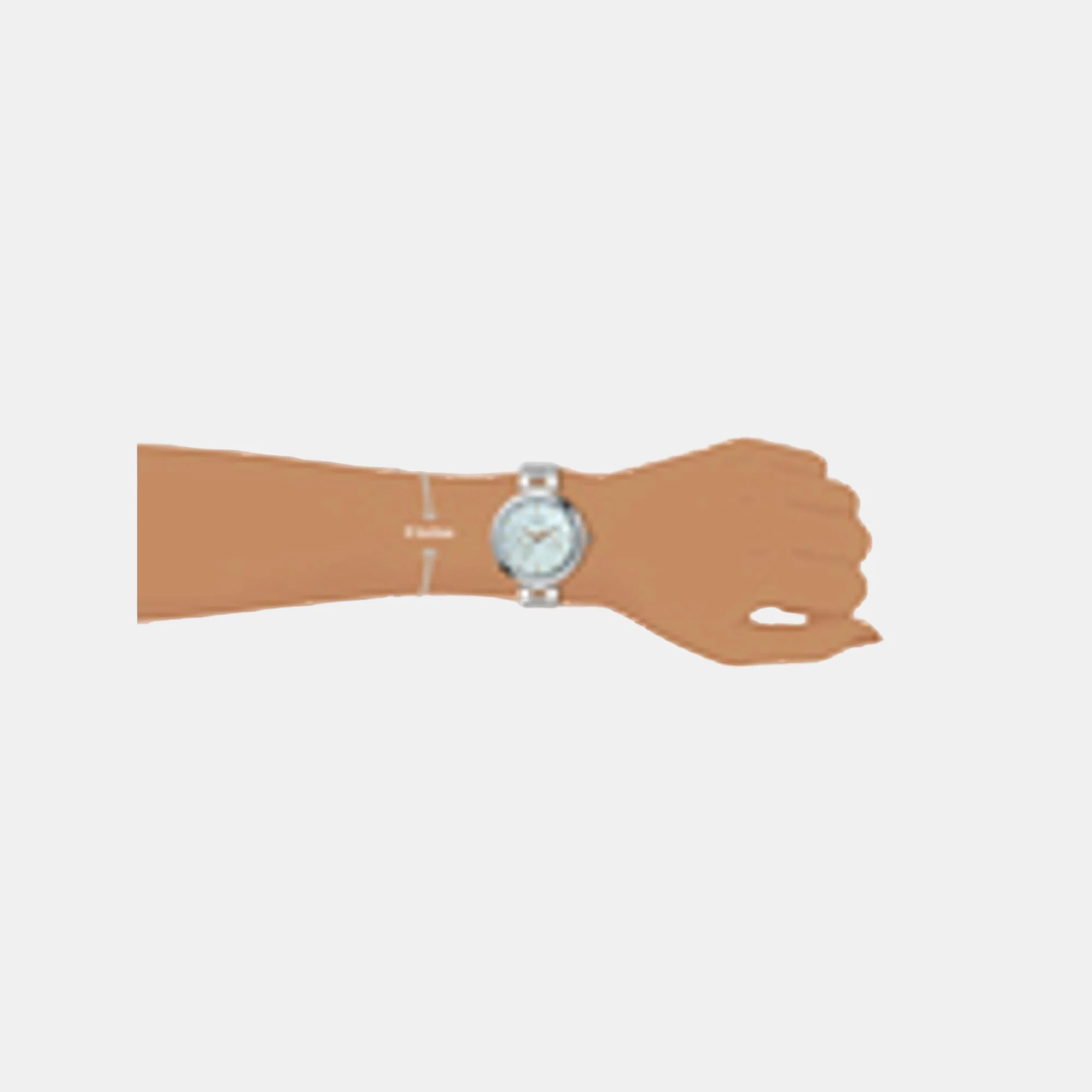 Women Quartz Blue Dial Analog Stainless Steel Watch TWEL16600 - Image 4
