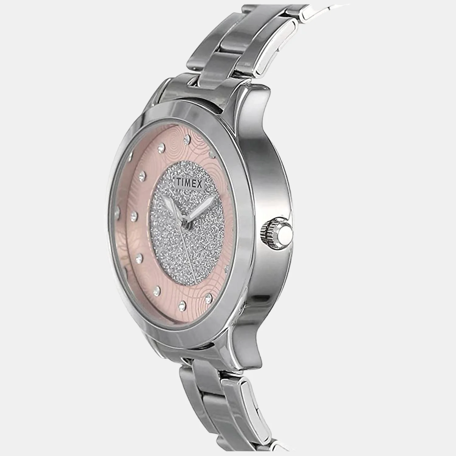 Women Quartz Pink Dial Analog Stainless Steel Watch TW000T613 - Image 2