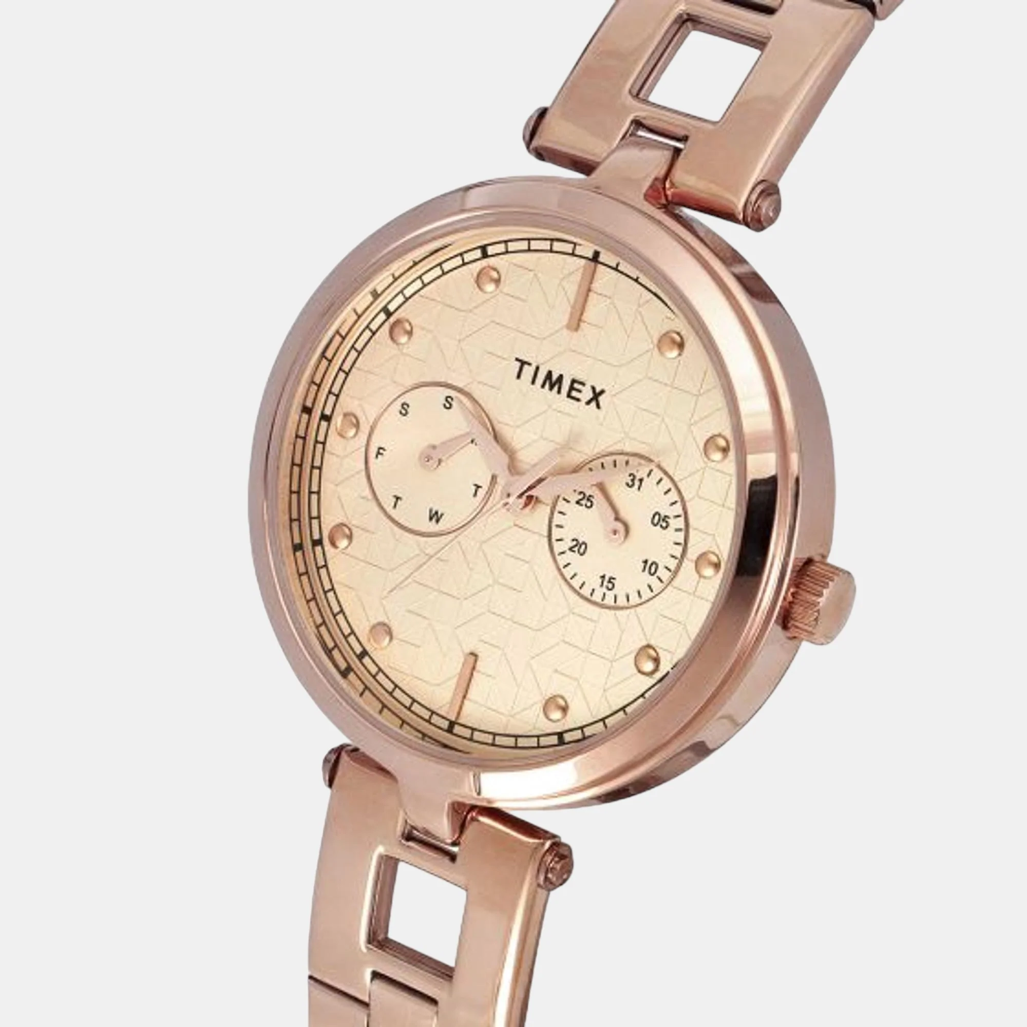 Women Quartz Rose Gold Dial Analog Stainless Steel Watch TWEL16601 - Image 4