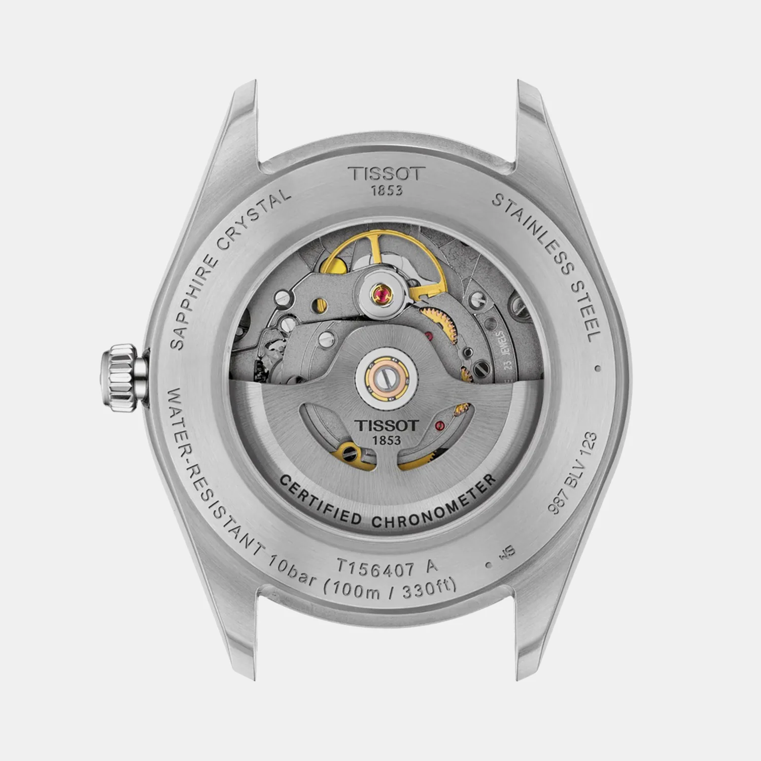 Ballade Powermatic 80 COSC Men Automatic Silver Dial Analog Stainless Steel Watch T1564082203300 - Image 4