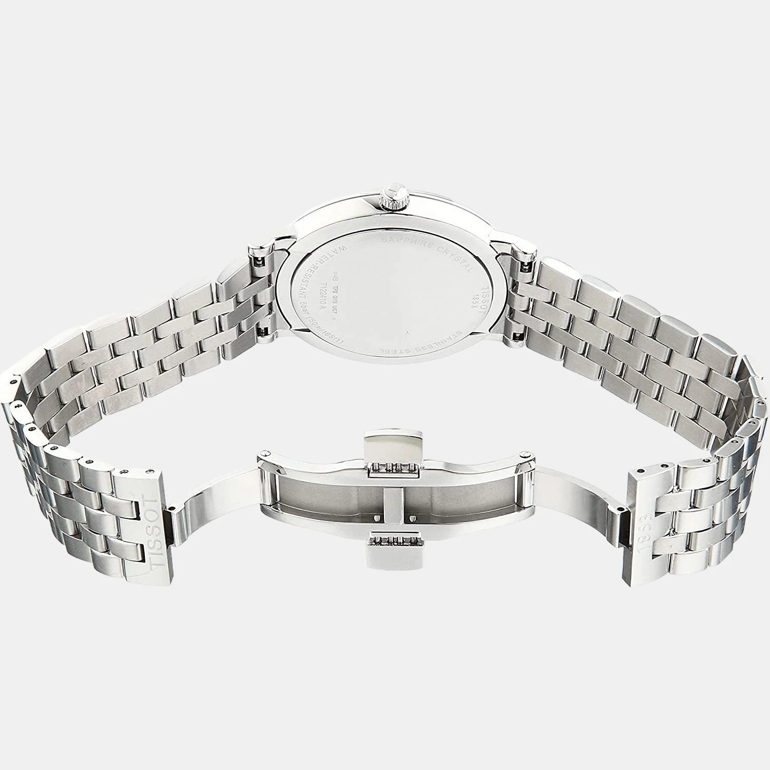 Carson Men Quartz Silver Dial Analog Stainless Steel Watch T1224101103300 - Image 3