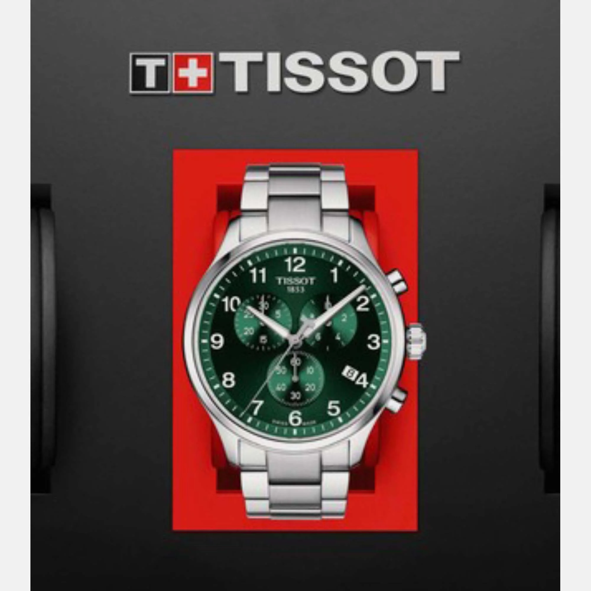 Chrono XL Classic Men Quartz Green Dial Chronograph Stainless steel Watch T1166171109200 - Image 6