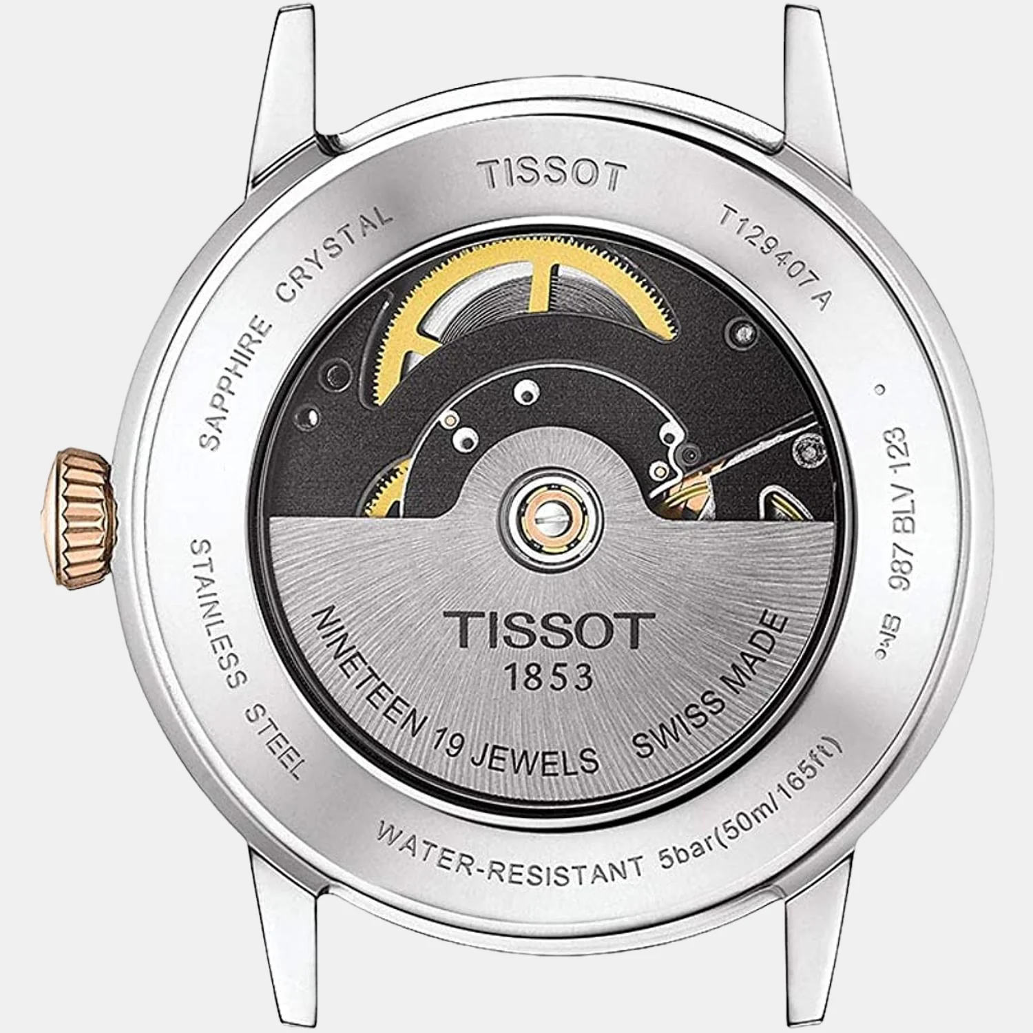Classic Dream Men Automatic Silver Dial Analog Stainless Steel Watch T1294072203100 - Image 3
