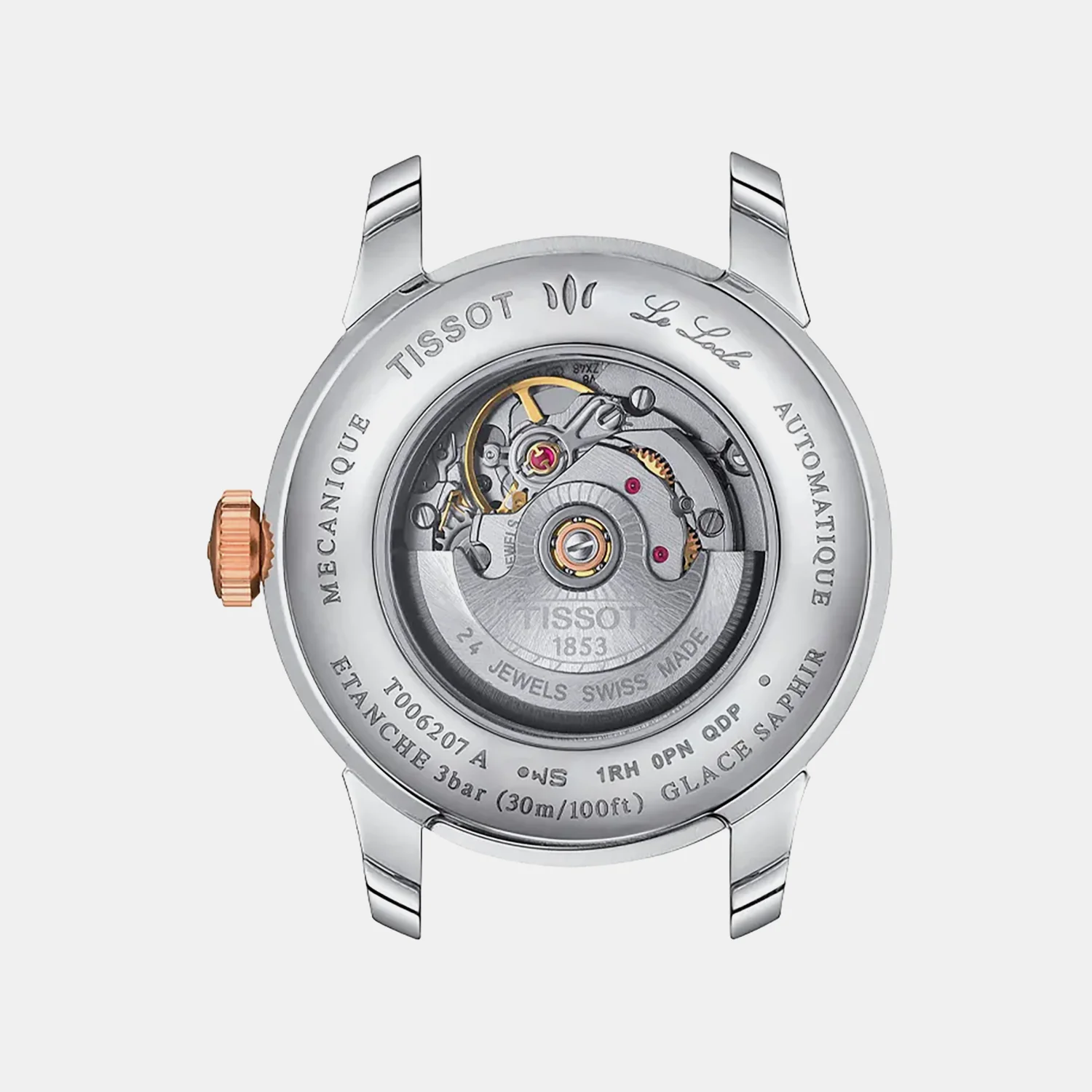 Le Locle Women Automatic Mother Of Pearl Dial Analog Stainless Steel Watch T006.207.22.116.00 - Image 4